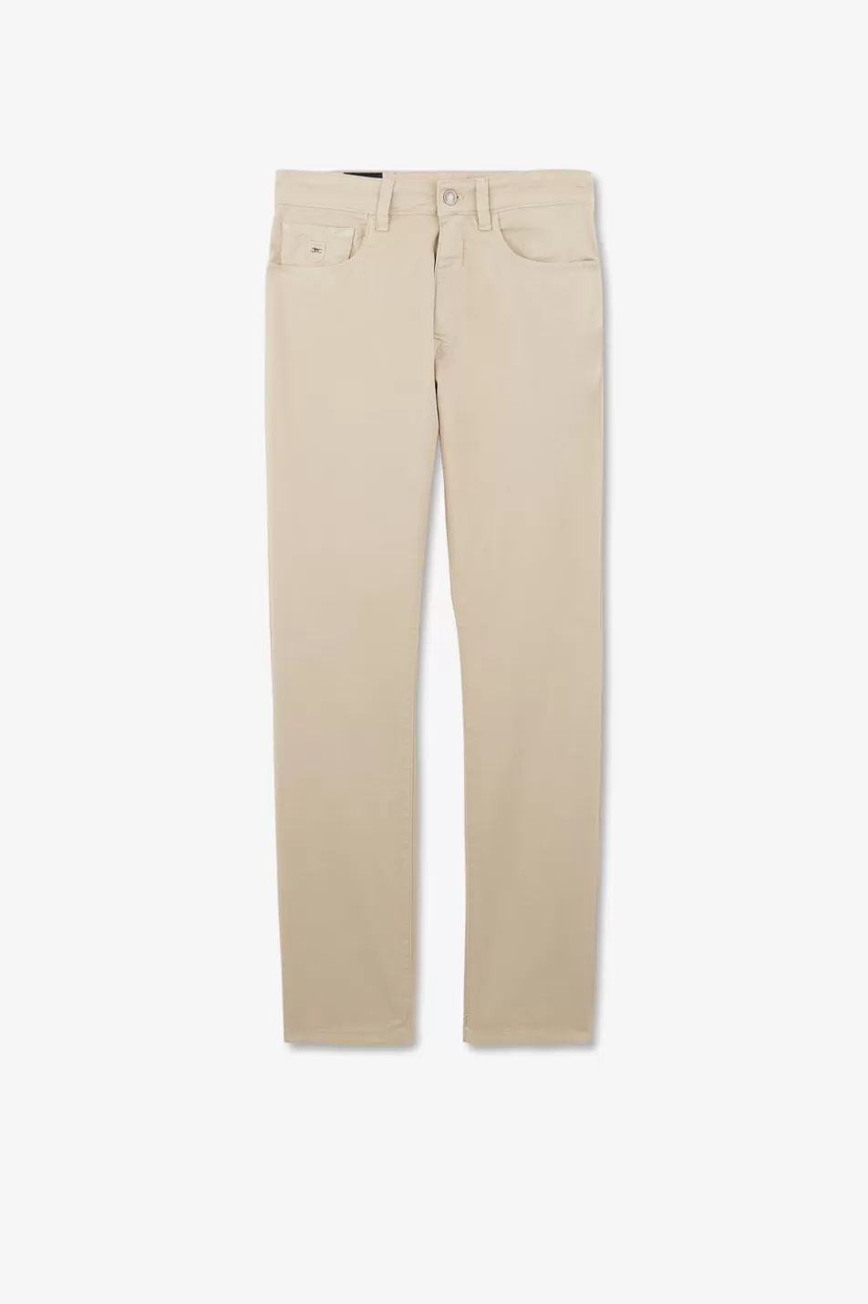 Pants | Eden Park 5-Pocket Straight-Leg Beige Trousers