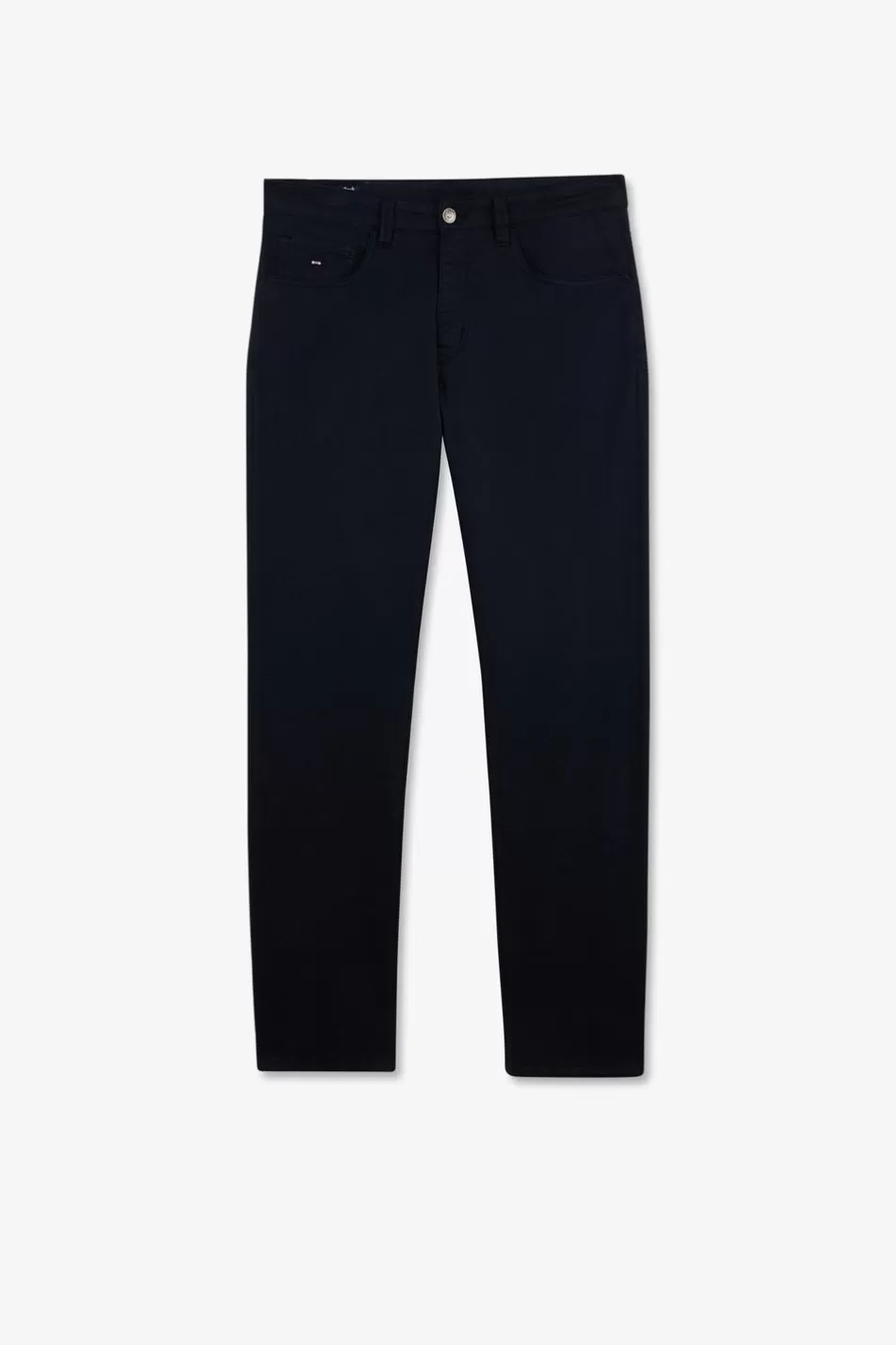 Pants | Eden Park 5-Pocket Straight-Leg Navy Trousers