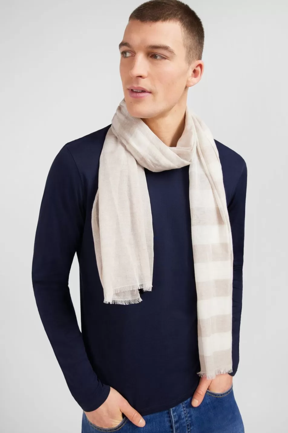 Scarves & Wraps | Eden Park Beige Circle Scarf