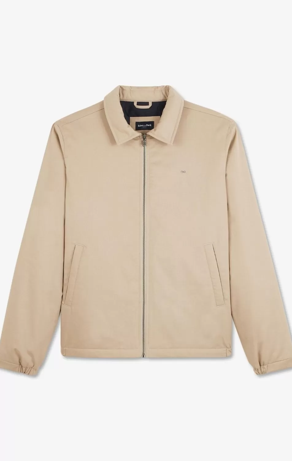 Coats | Eden Park Beige Jacket In Cotton Gabardine