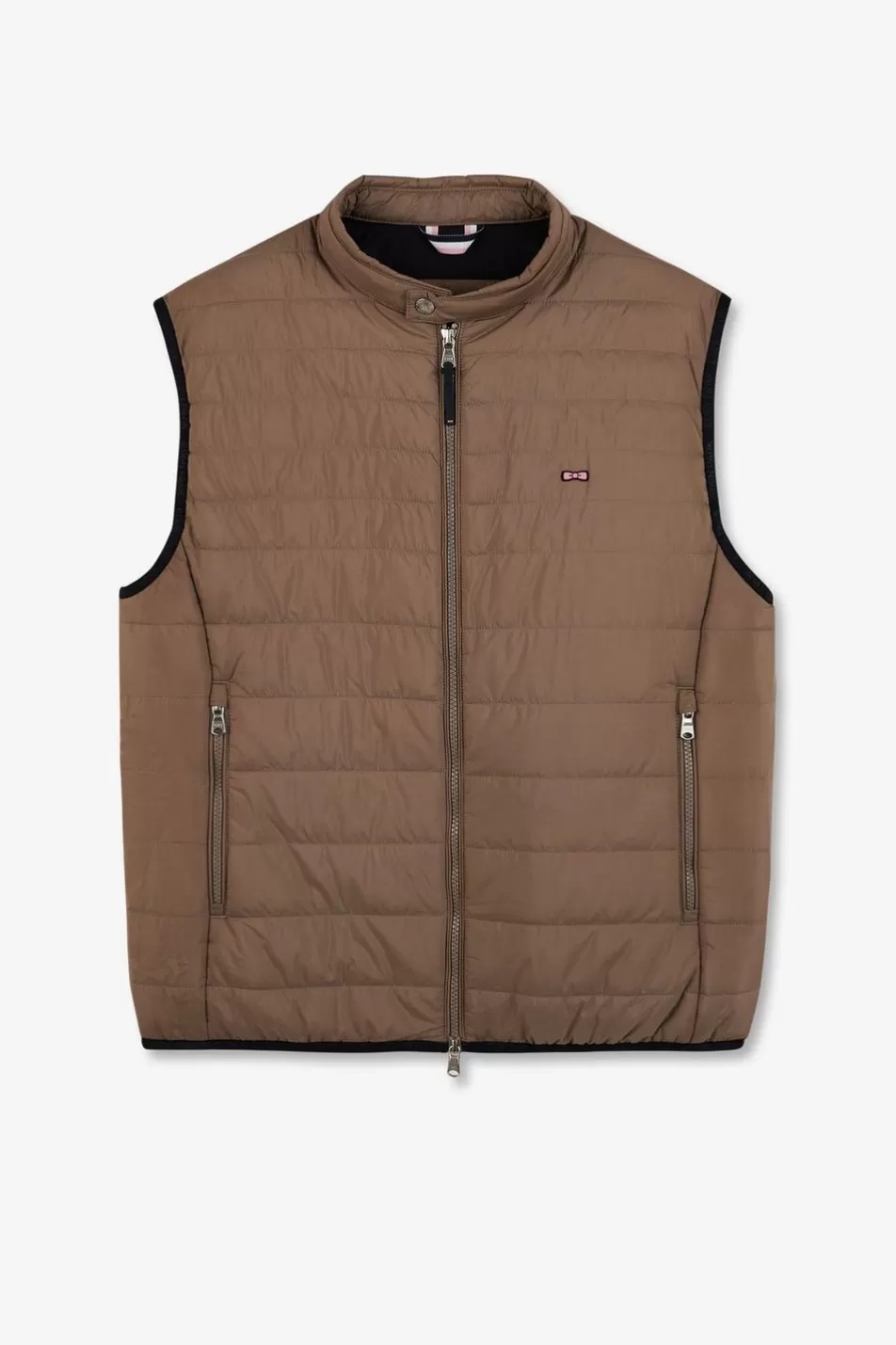 Coats | Eden Park Beige Sleeveless Puffa Jacket