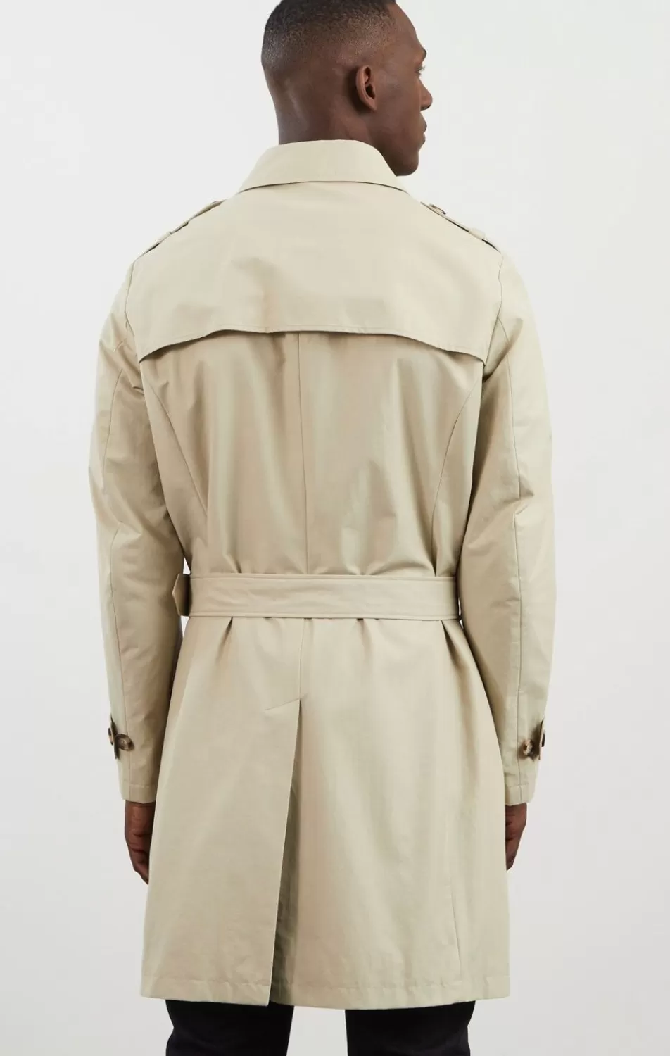 Coats | Eden Park Beige Water-Repellent Trench Coat