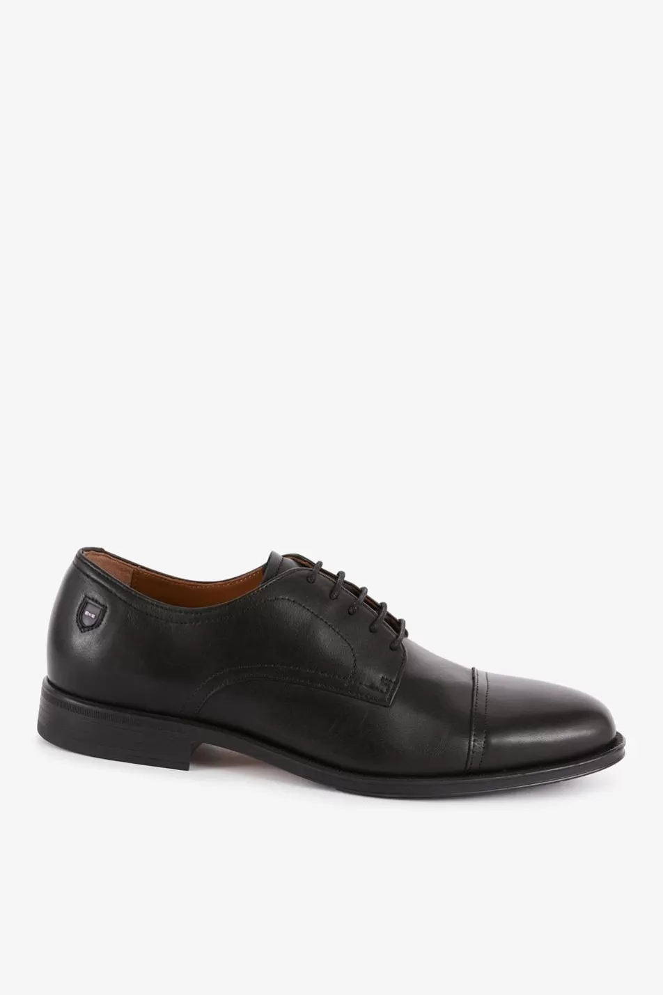 Derbies | Eden Park Black Leather Derbies