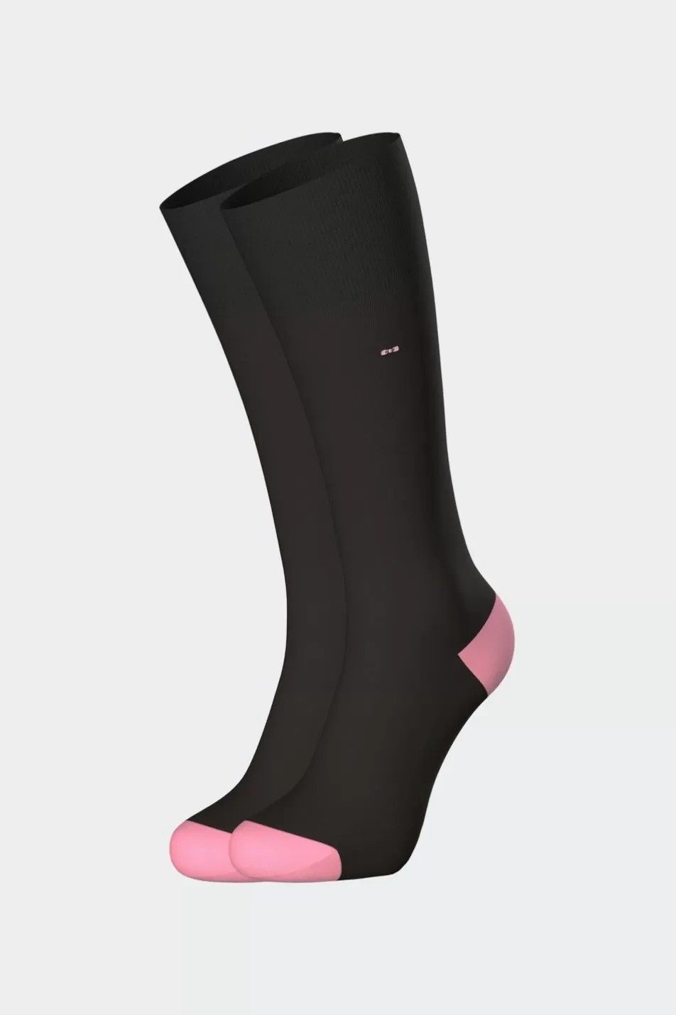 Socks | Eden Park Black Ribbed Socks In Stretch Cotton