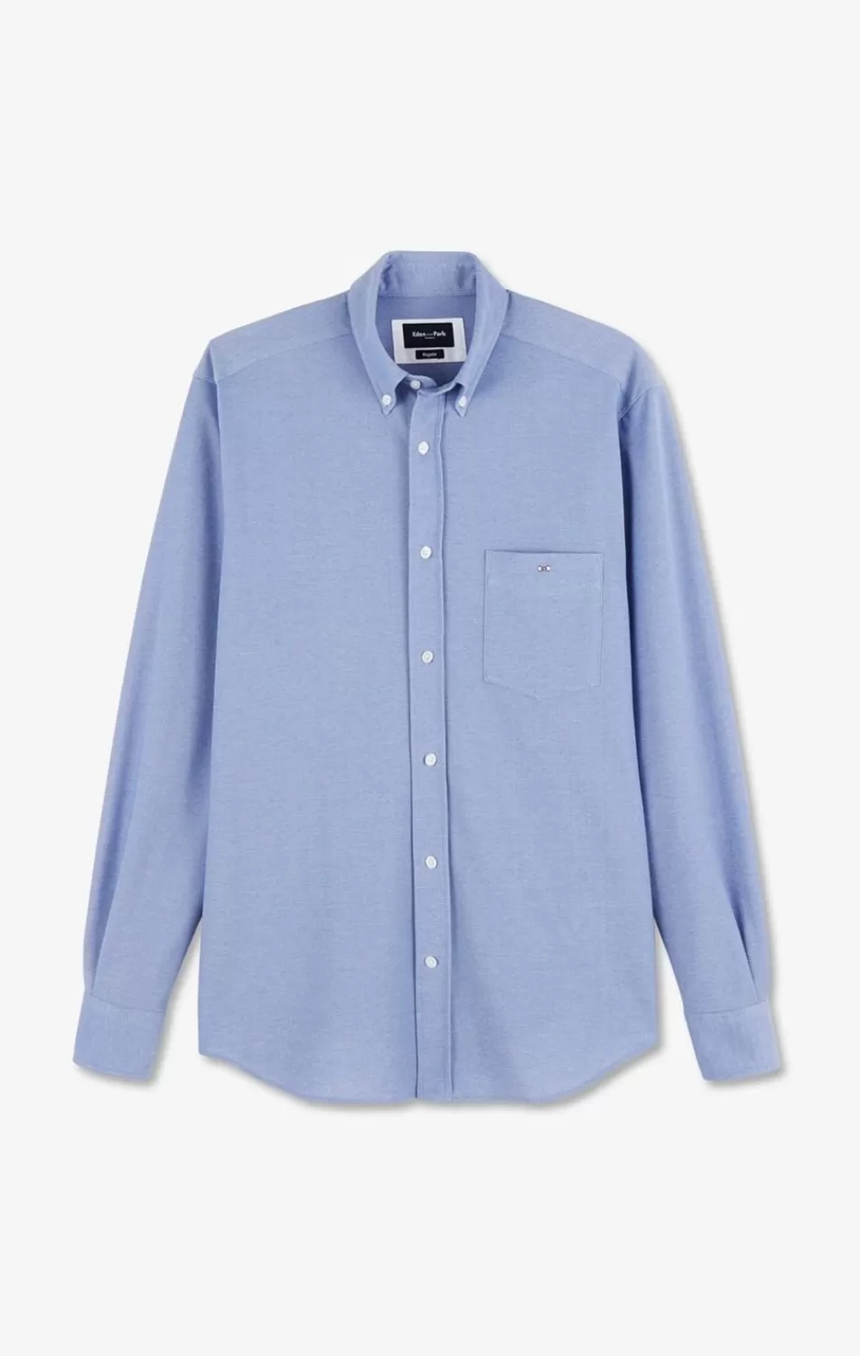 Shirts | Eden Park Blue Cotton Pinpoint Shirt