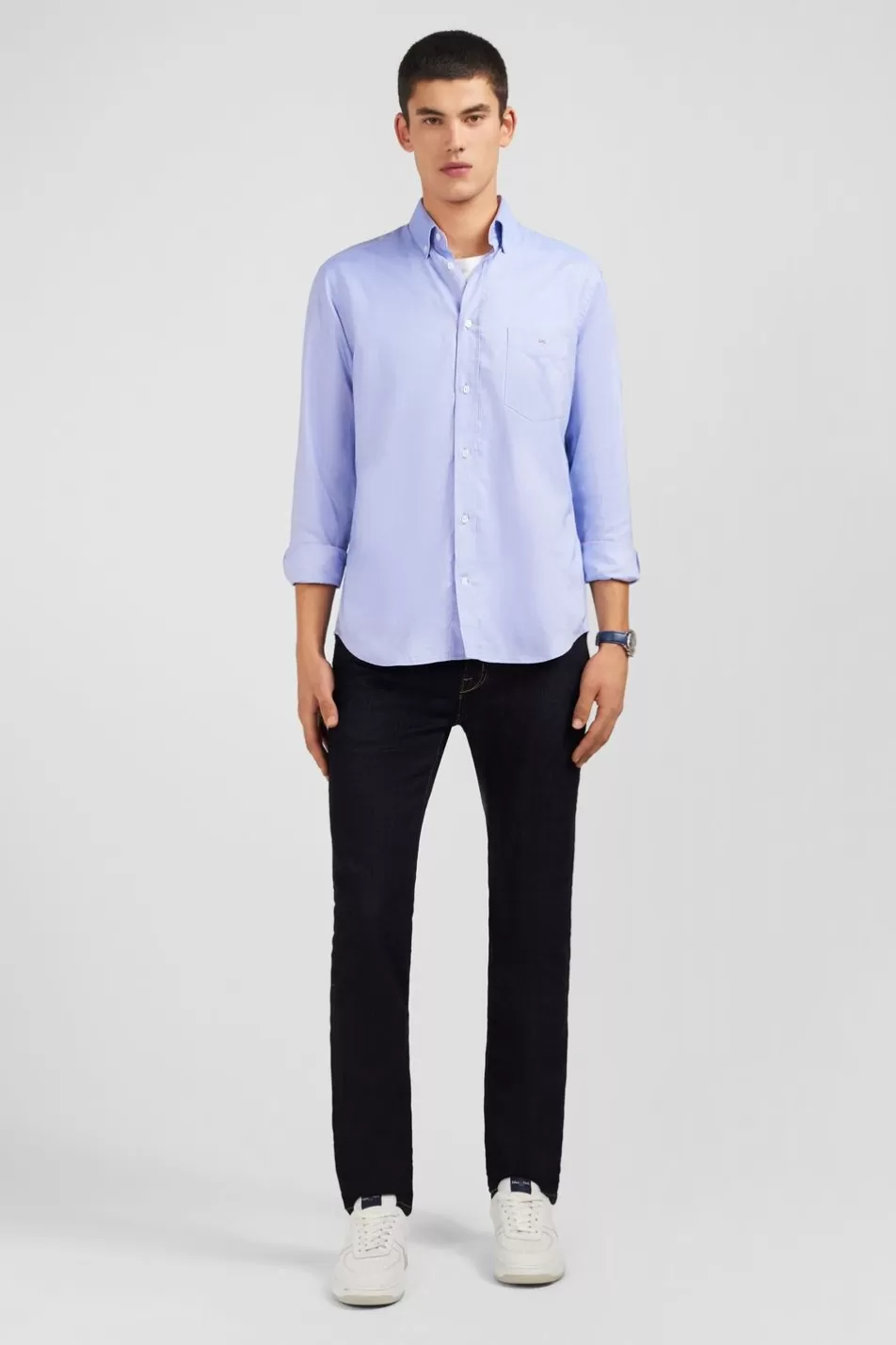 Shirts | Eden Park Blue Cotton Shirt