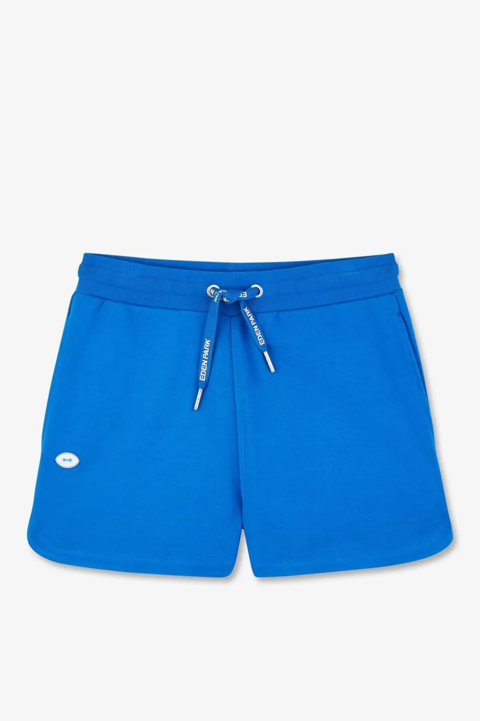 Pants | Eden Park Blue Fleece Shorts In Regular Fit