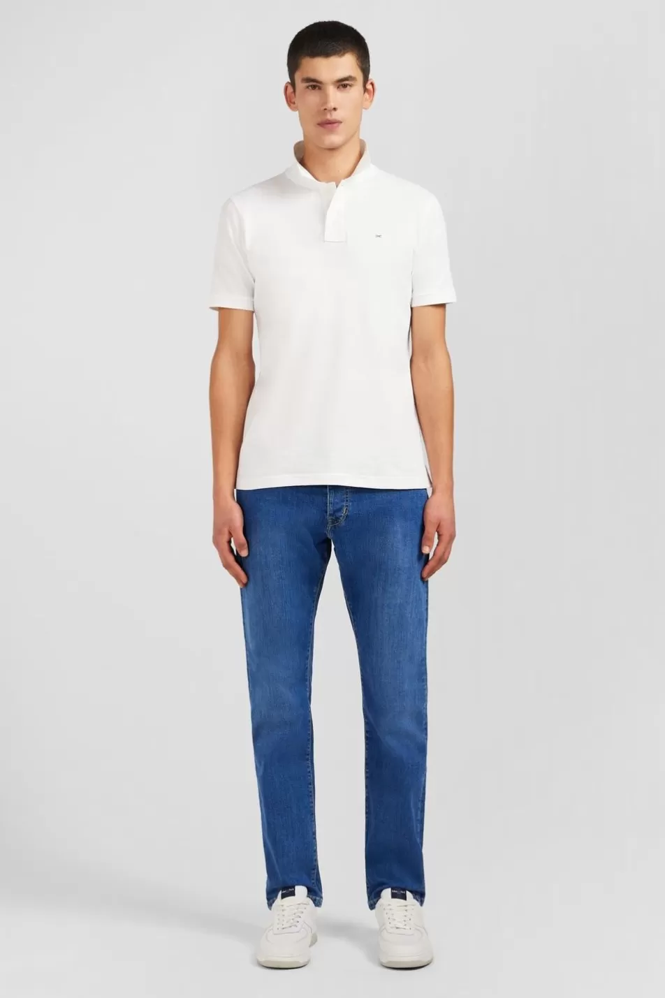 Pants | Eden Park Blue Jeans In Stretch Cotton