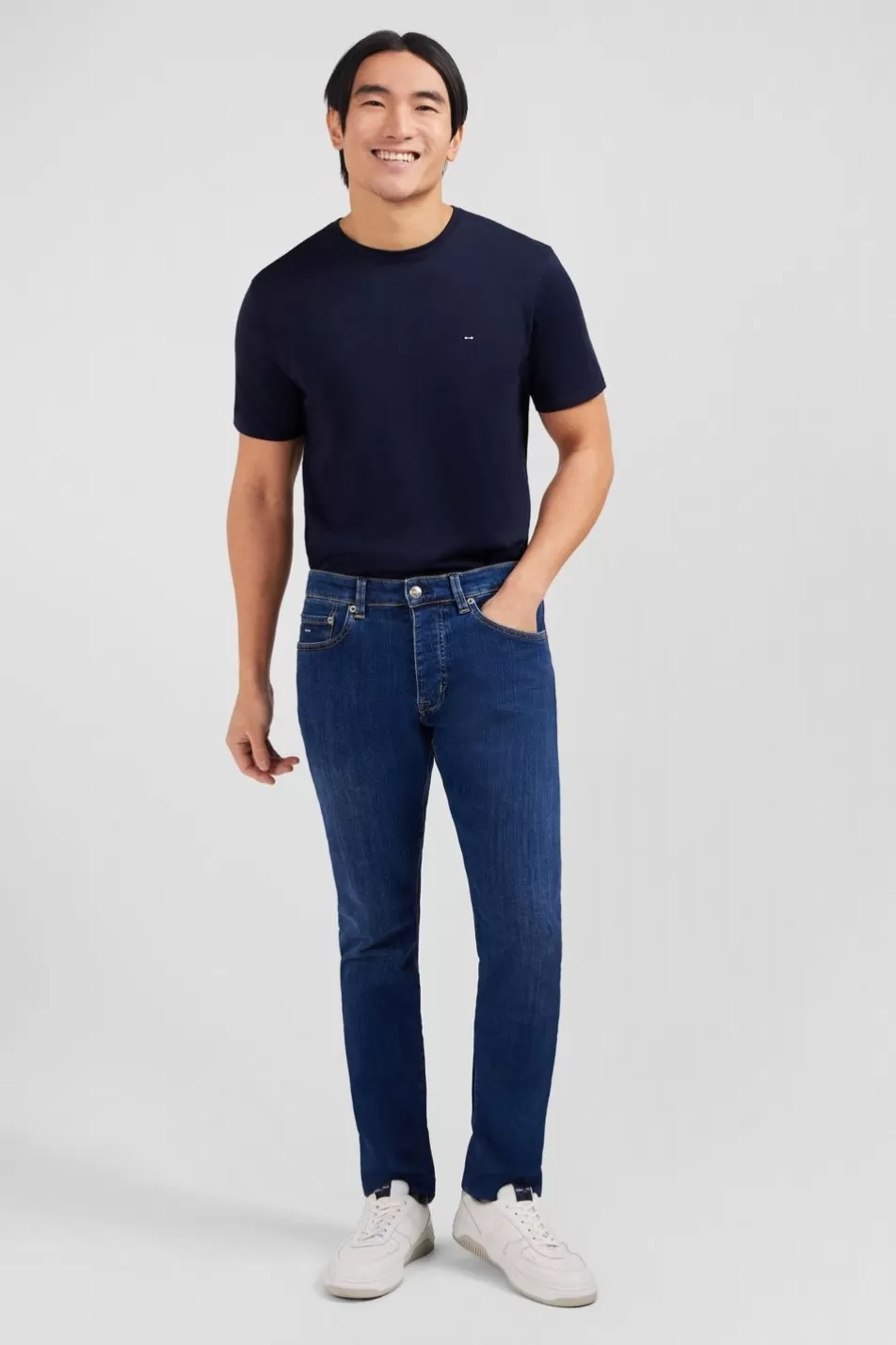 Pants | Eden Park Blue Jeans In Stretch Cotton