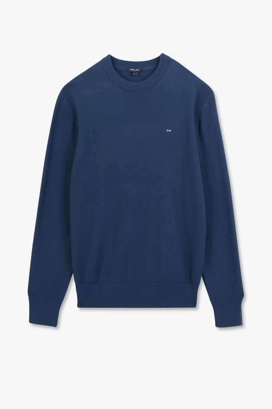 Sweaters | Eden Park Blue Linen Blend Jumper