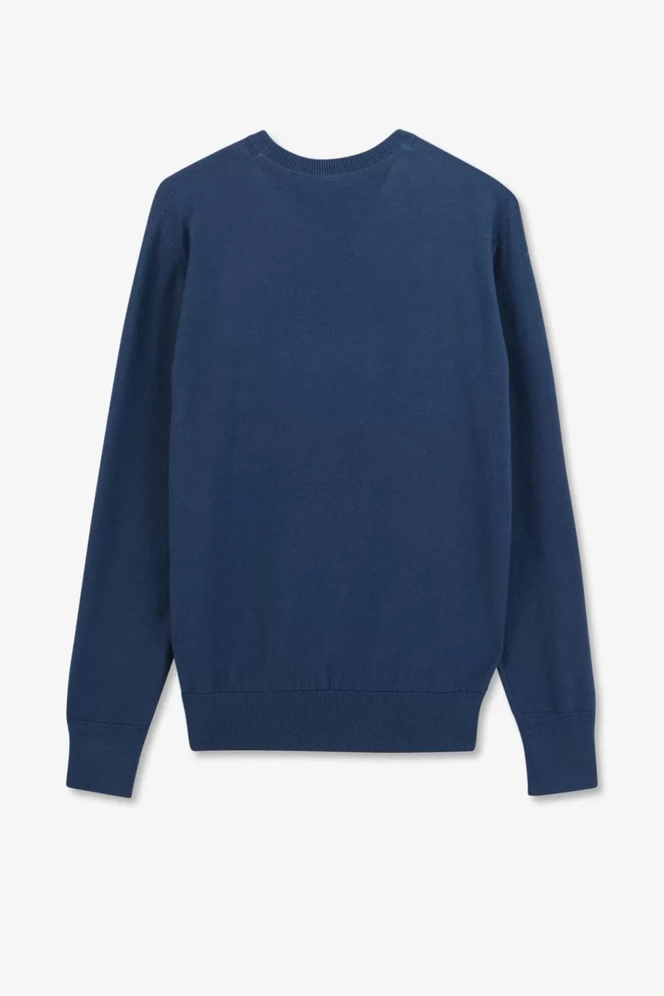 Sweaters | Eden Park Blue Linen Blend Jumper