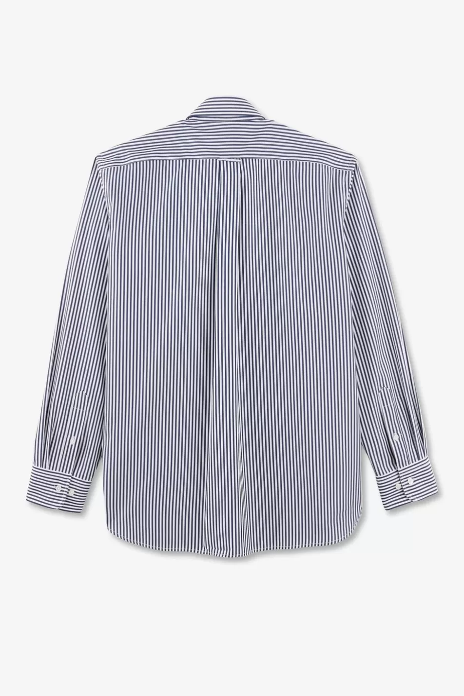 Shirts | Eden Park Blue Pinstriped Cotton Shirt In Regular Fit