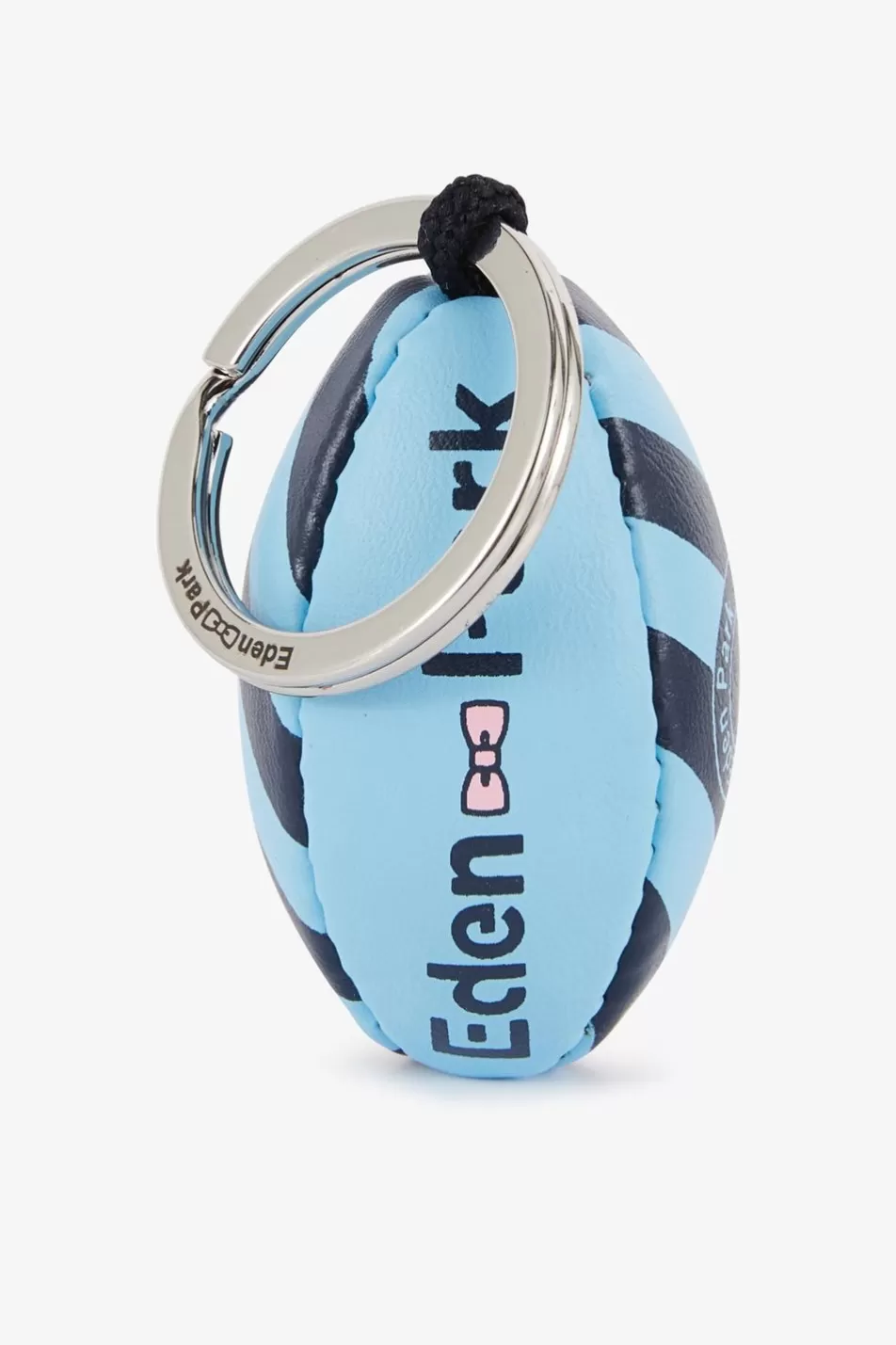 Key Chains | Eden Park Blue Rugby Ball Keyring With Stripe And Screen-Printed