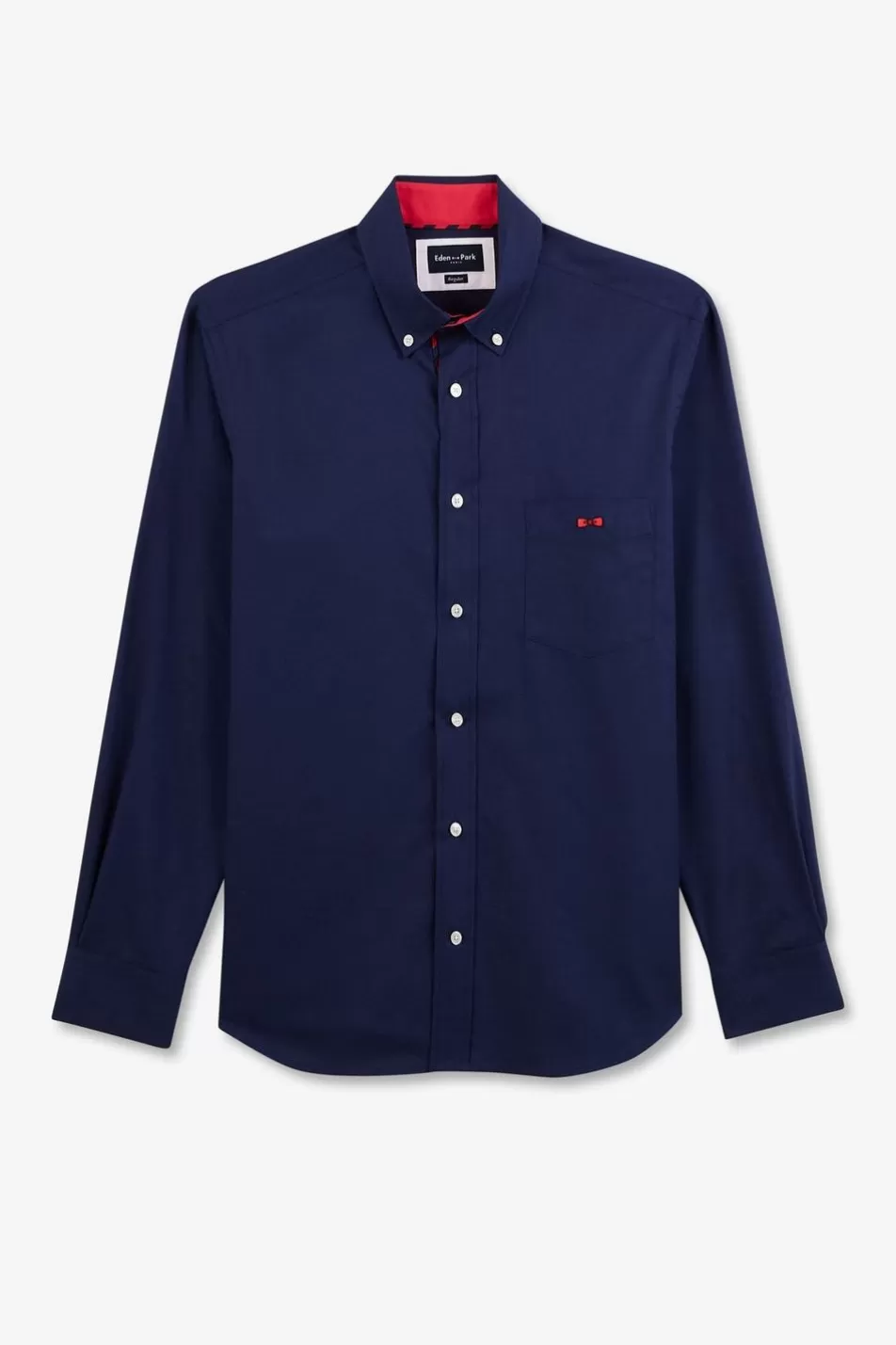 Shirts | Eden Park Blue Shirt With Embroidery