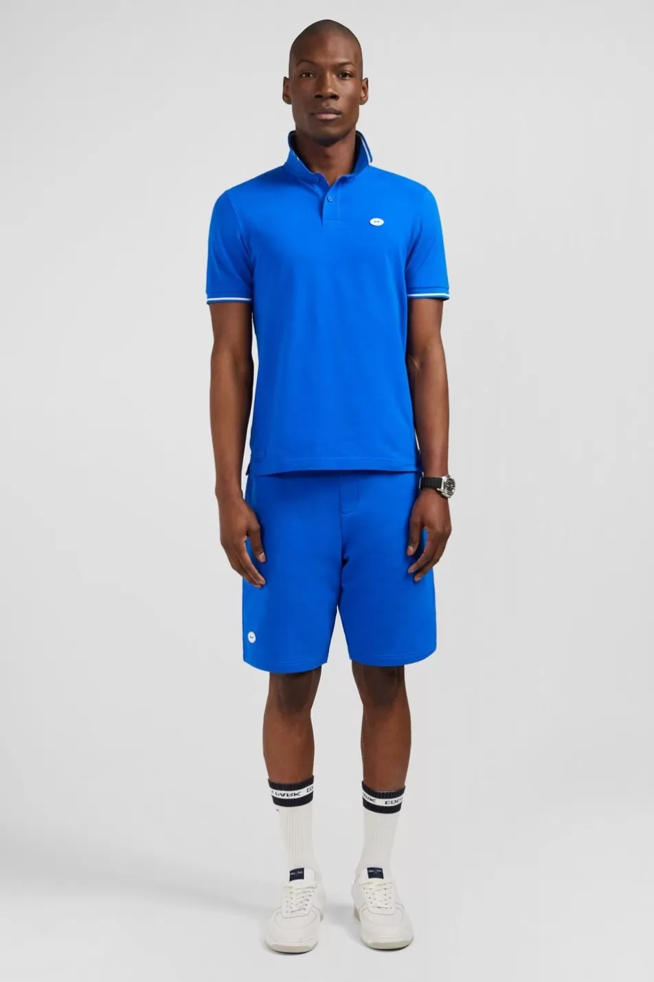 Polos | Eden Park Blue Short-Sleeved Polo Shirt