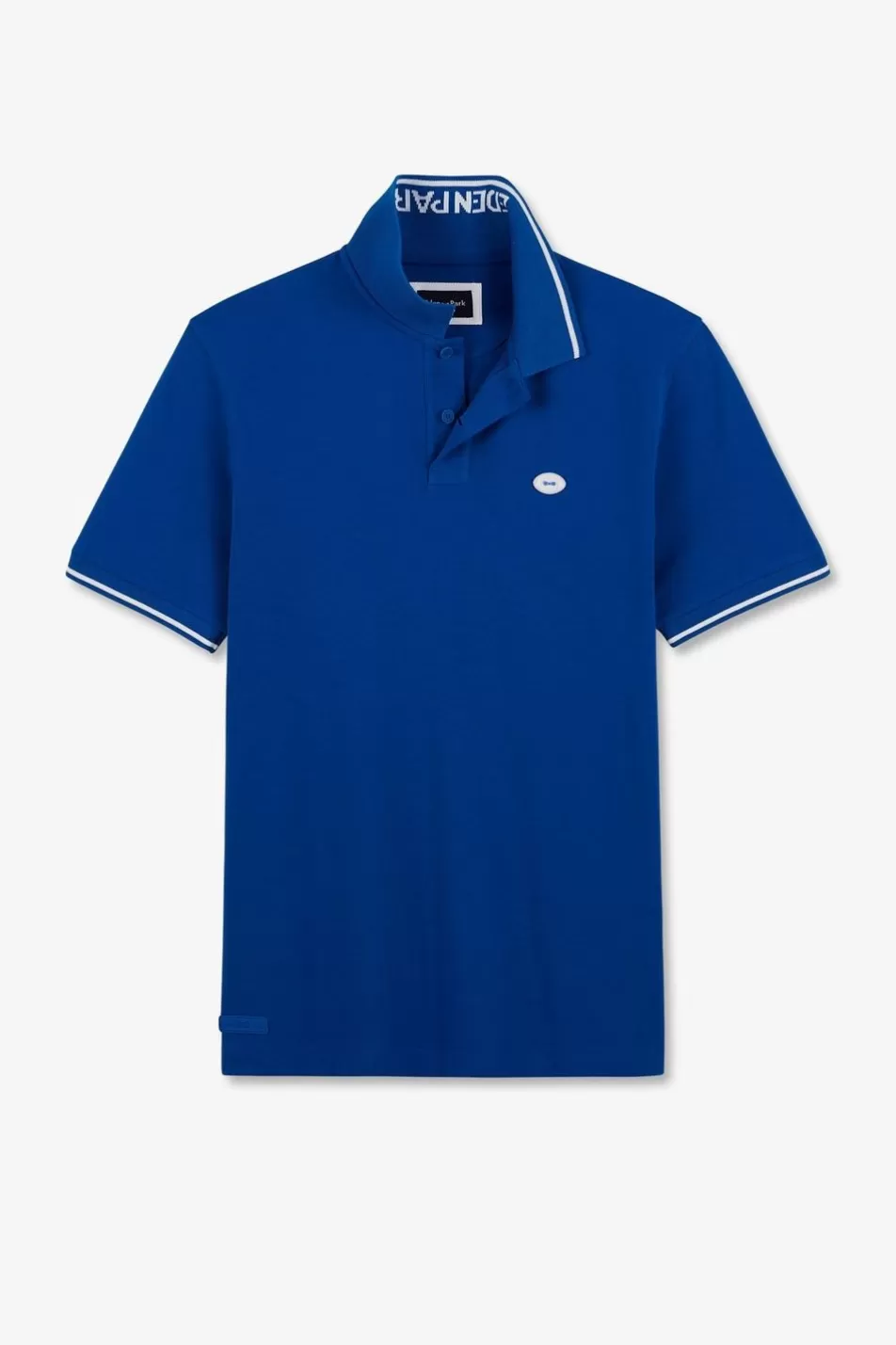 Polos | Eden Park Blue Short-Sleeved Polo Shirt