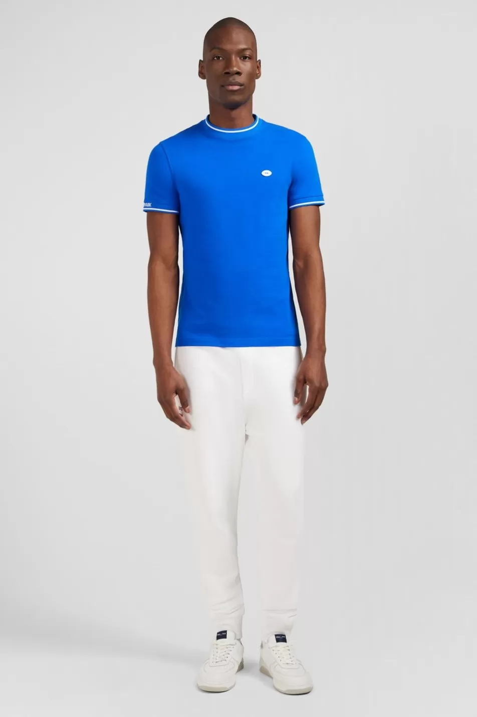 T-Shirts | Eden Park Blue Short-Sleeved T-Shirt