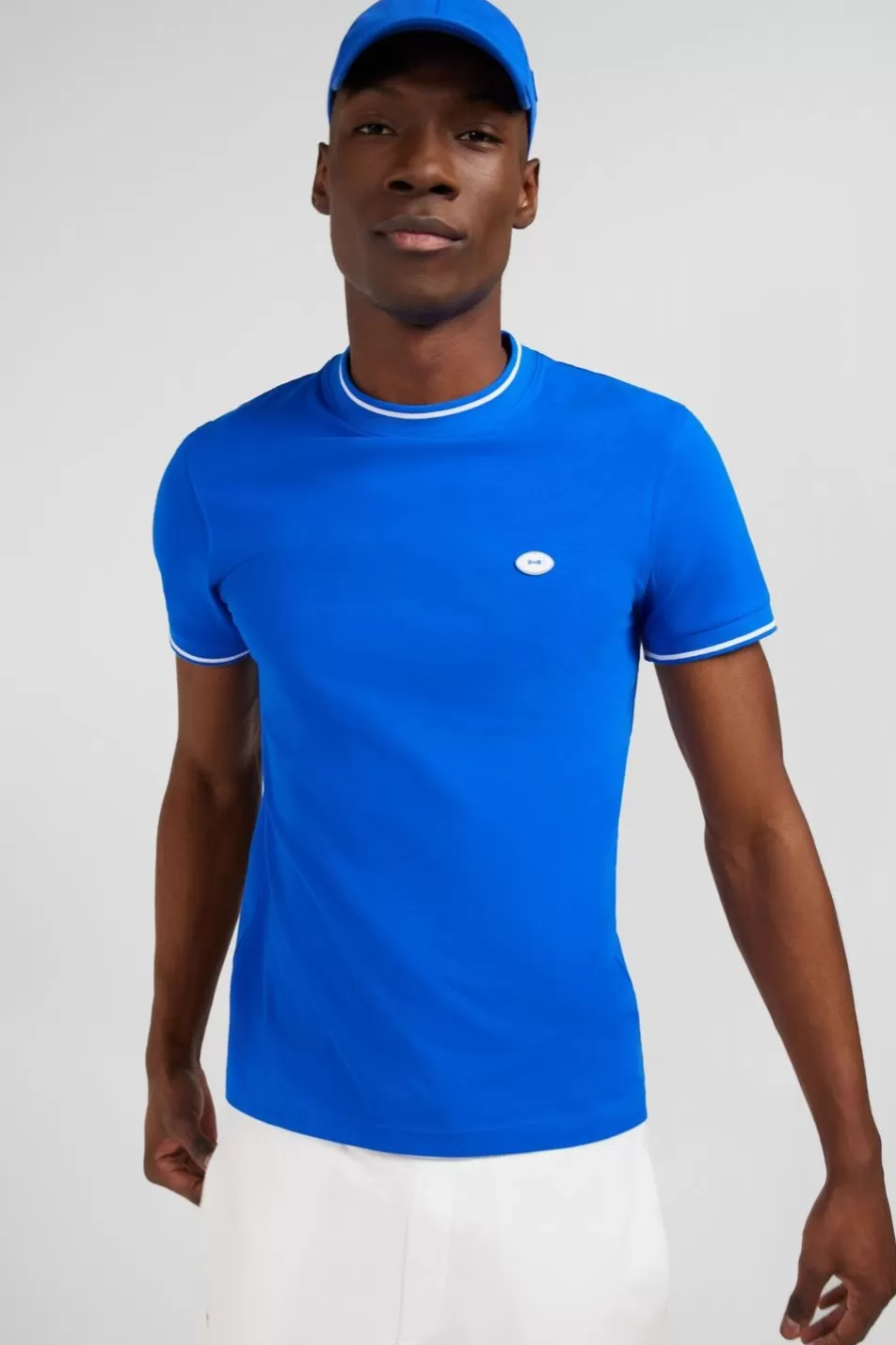 T-Shirts | Eden Park Blue Short-Sleeved T-Shirt