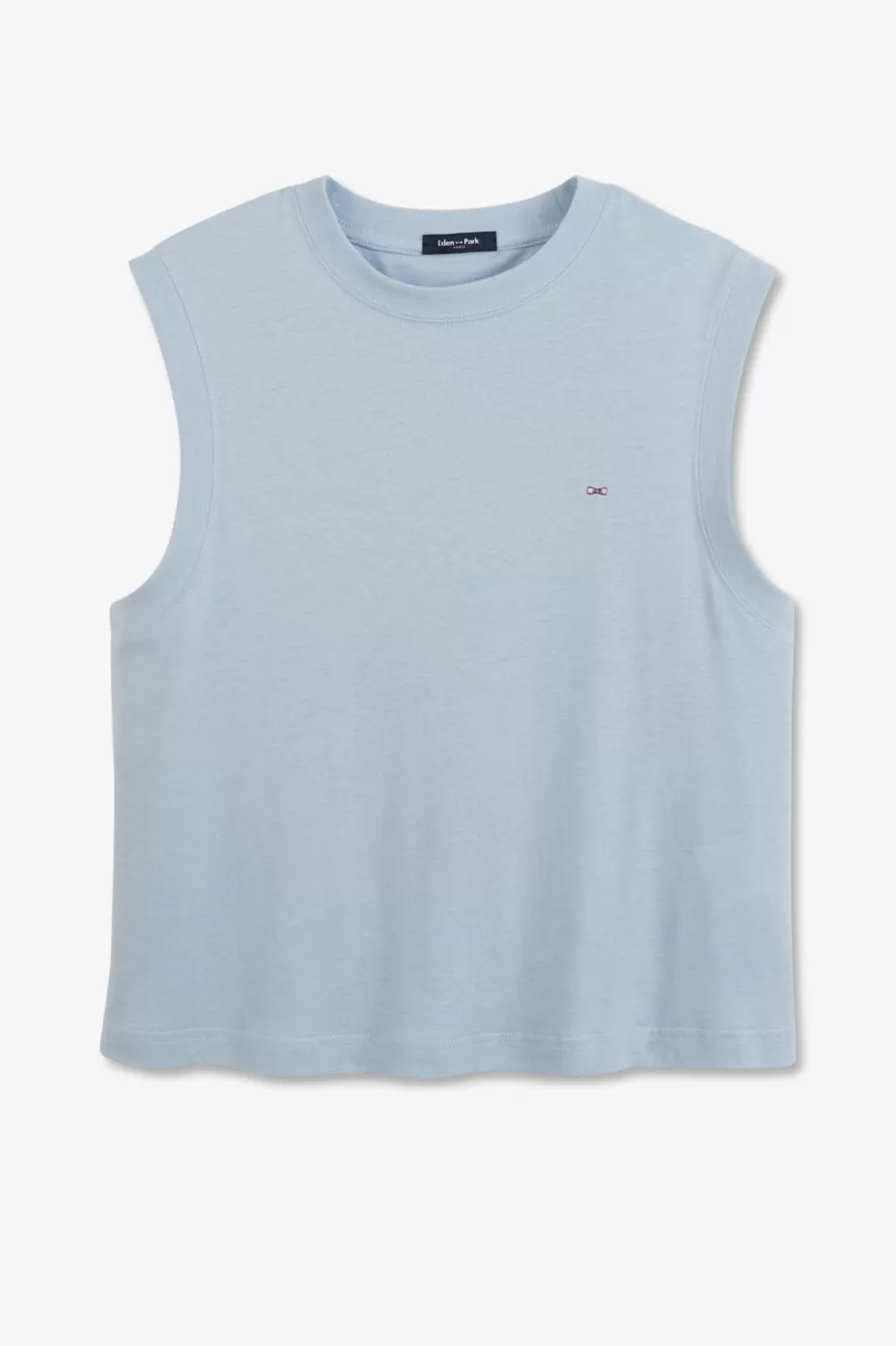 T-Shirts | Eden Park Blue Short-Sleeved T-Shirt