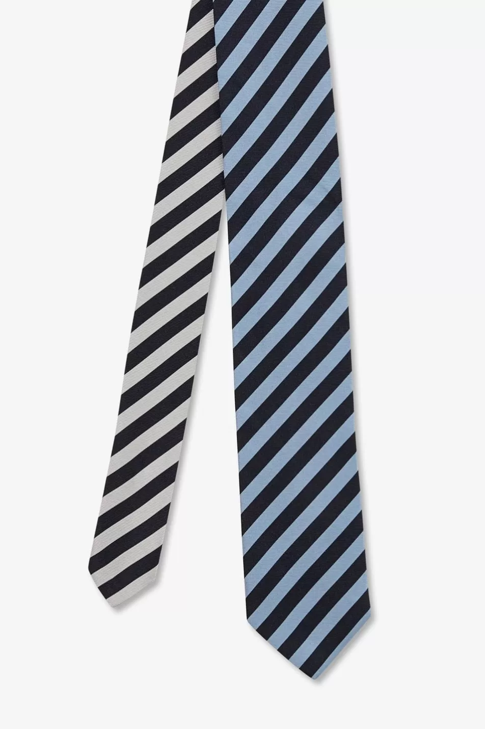 Ties & Bow Ties | Eden Park Blue Tie With Tricolour Stripes