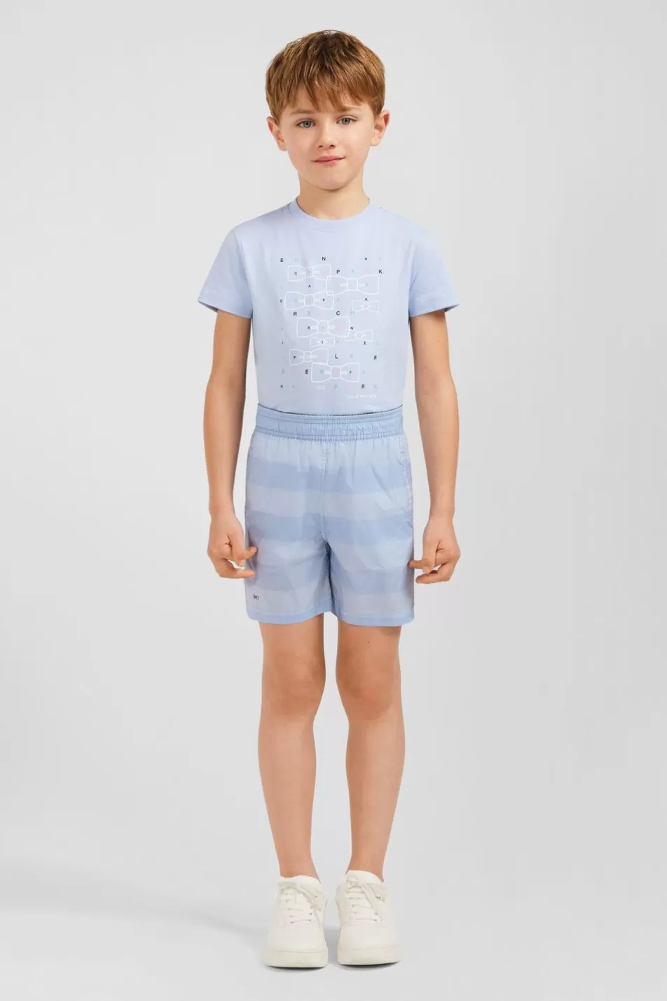 Children | Eden Park Children'S Light Blue Striped Swim Shorts