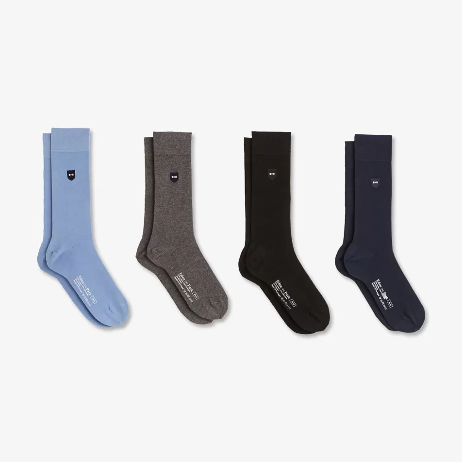 Socks | Eden Park Coffret De Quatre Paires De Chaussettes Unies