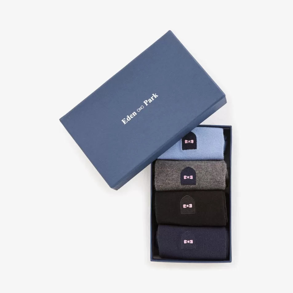 Socks | Eden Park Coffret De Quatre Paires De Chaussettes Unies