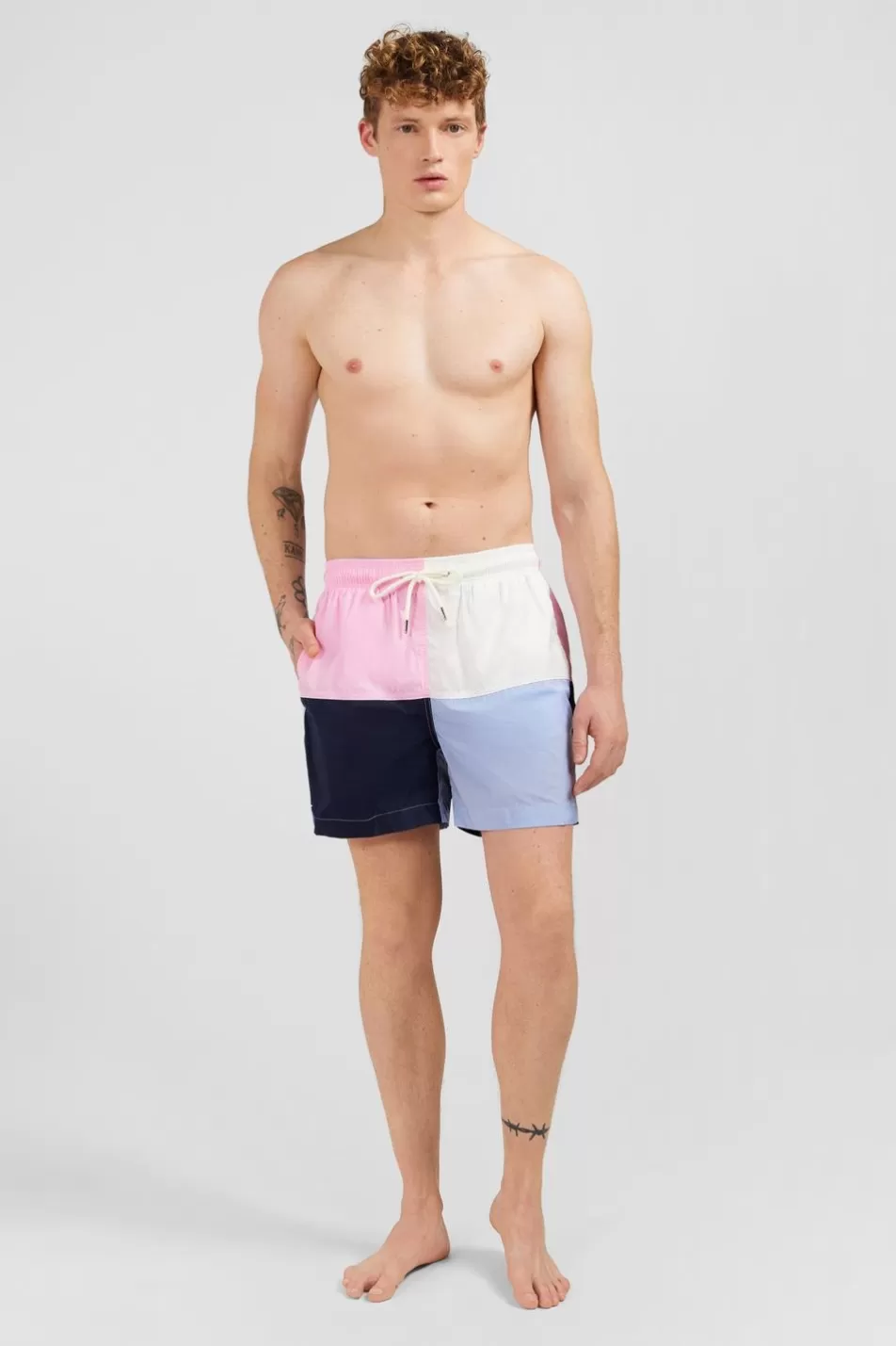 Swimwear | Eden Park Colorblock Swim Shorts