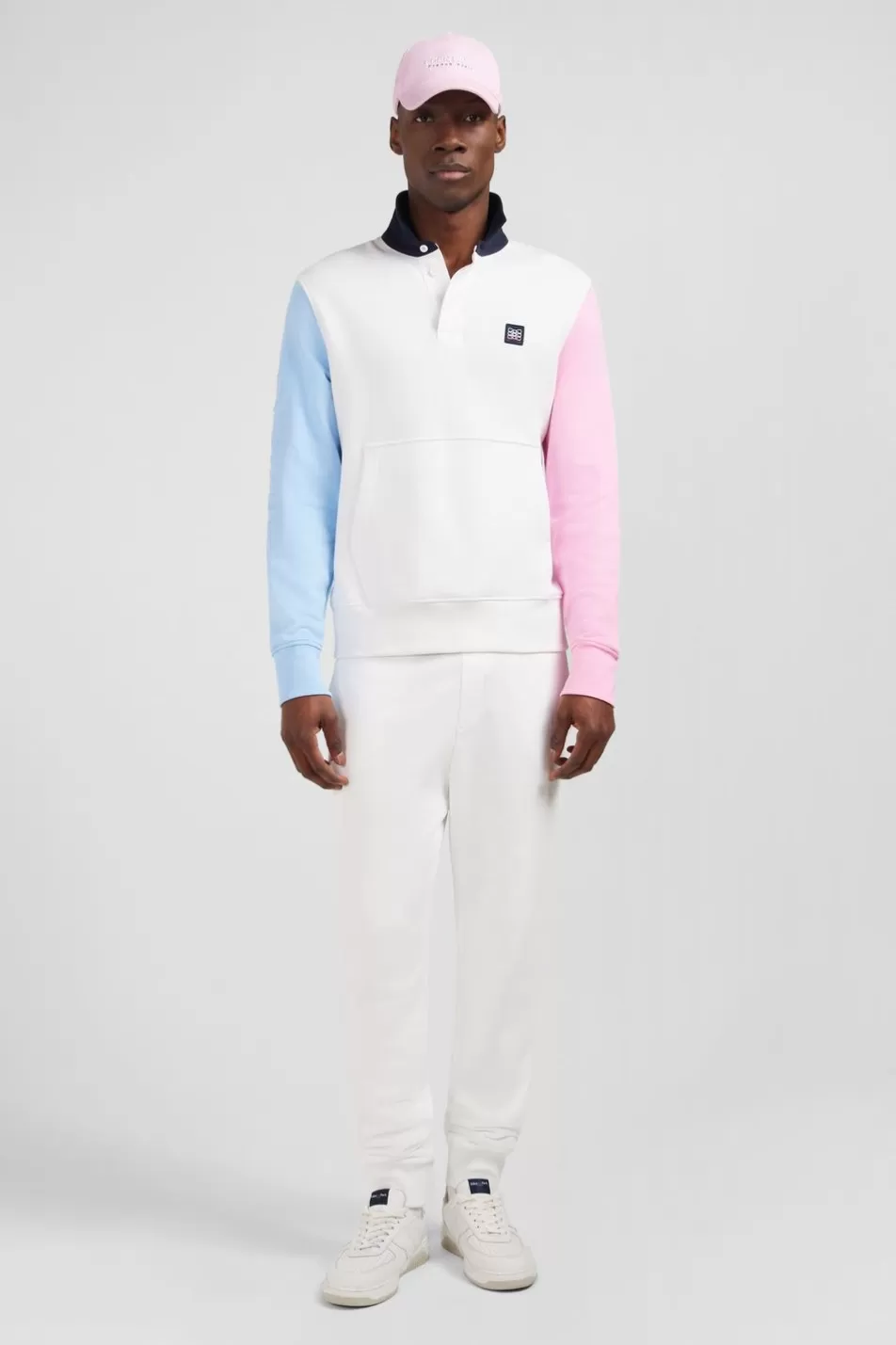 Rugby Shirts | Eden Park Colour-Block Polo-Neck Sweatshirt