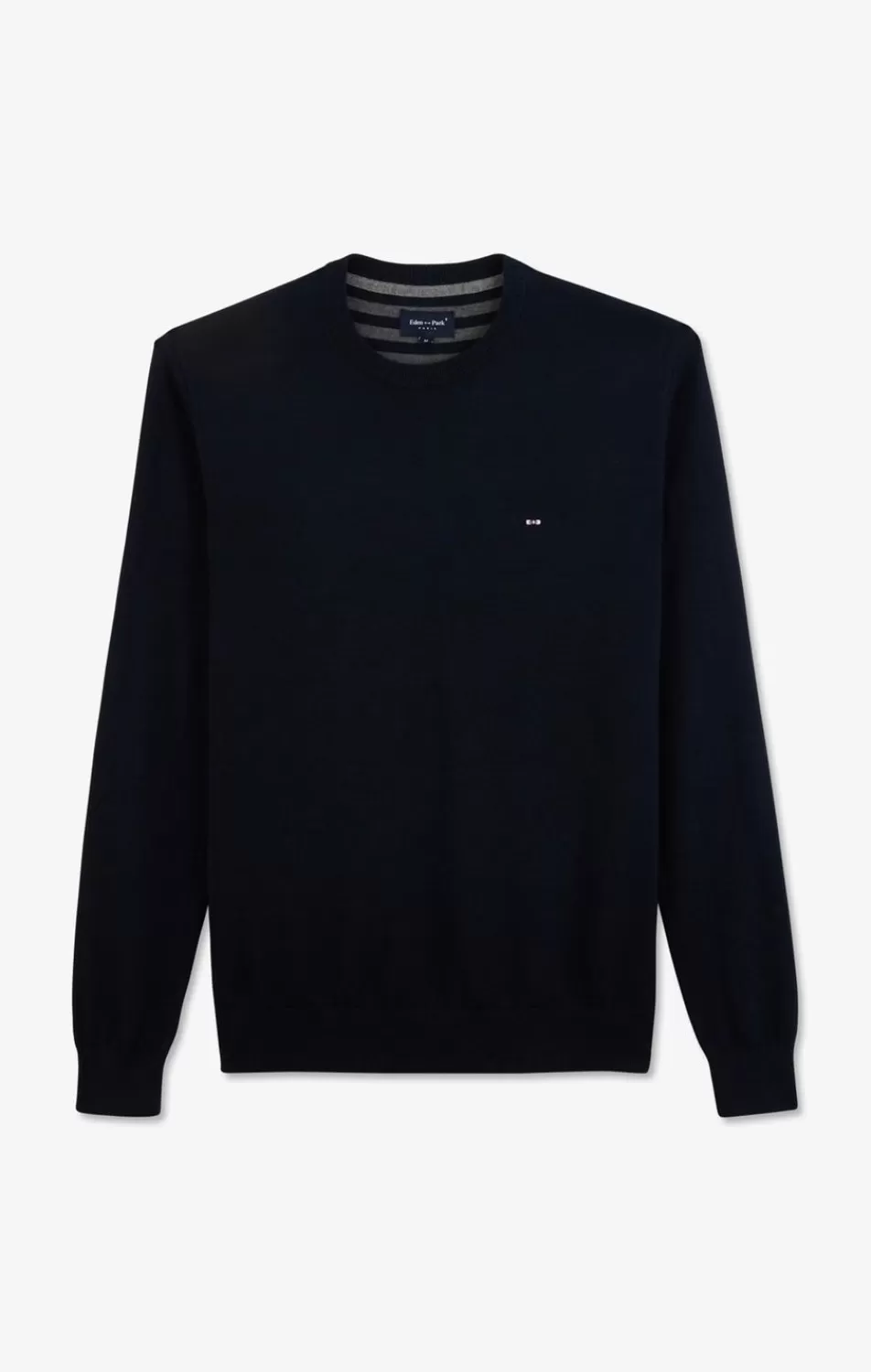 Sweaters | Eden Park Crew Navy Blue Cotton Jumper