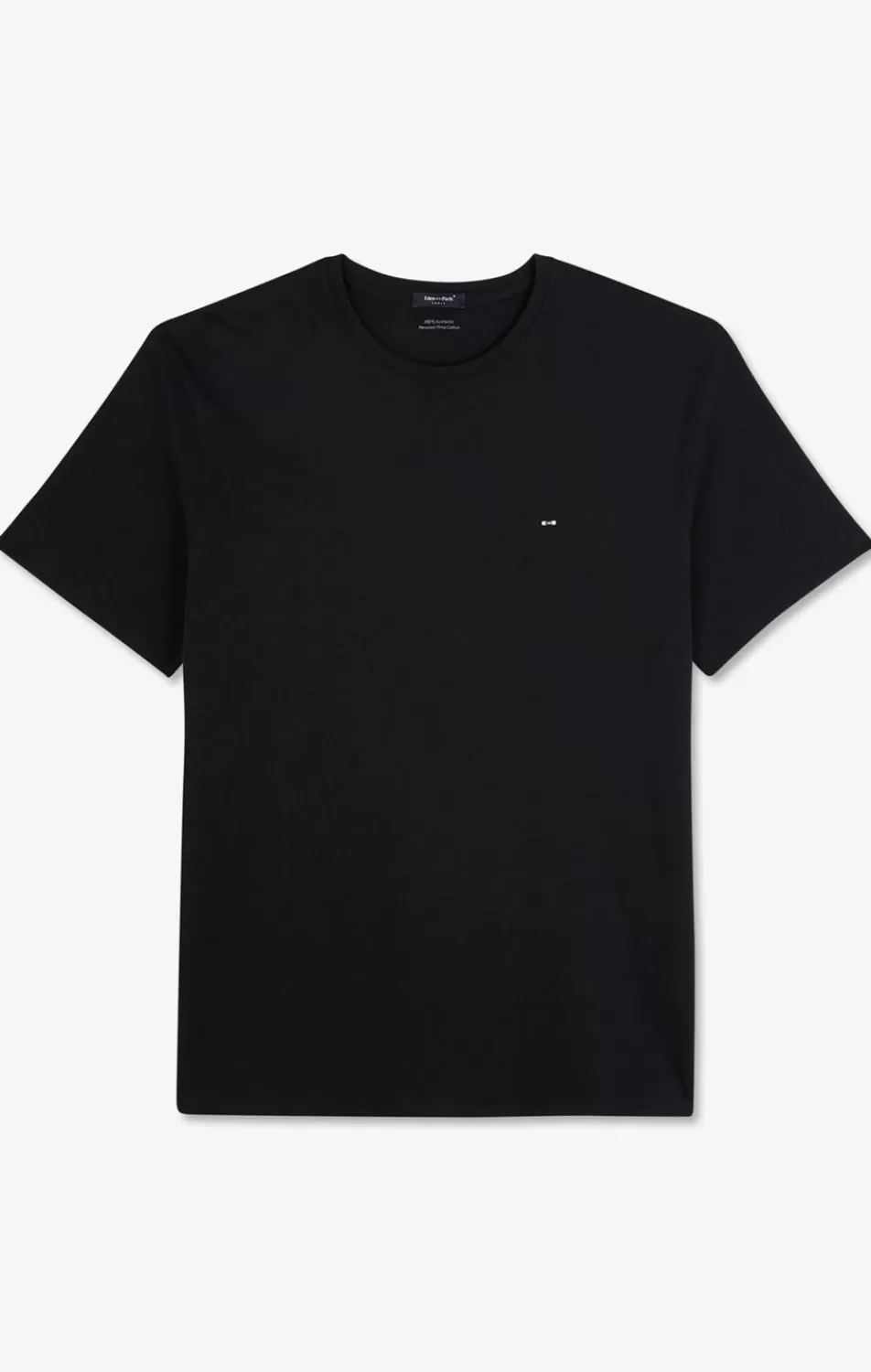 T-Shirts | Eden Park Crew Neck Black Pima Cotton T-Shirt