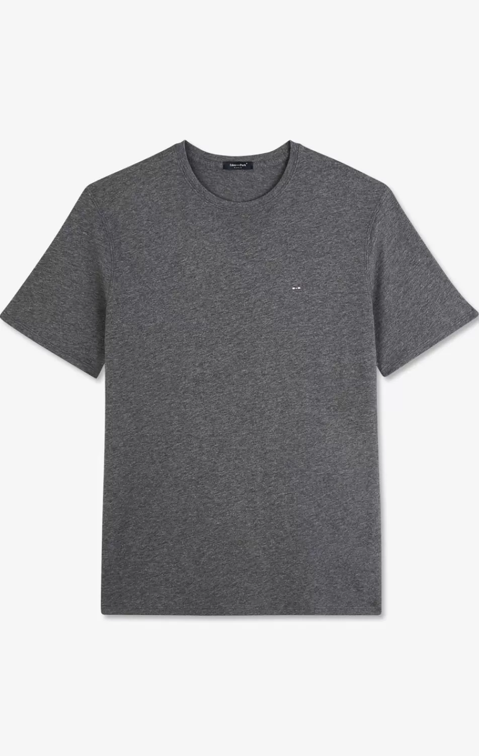 T-Shirts | Eden Park Crew Neck Grey Pima Cotton T-Shirt