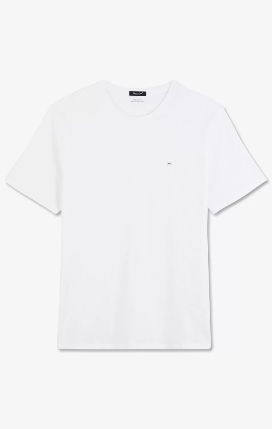 T-Shirts | Eden Park Crew Neck White Light Pima Cotton T-Shirt