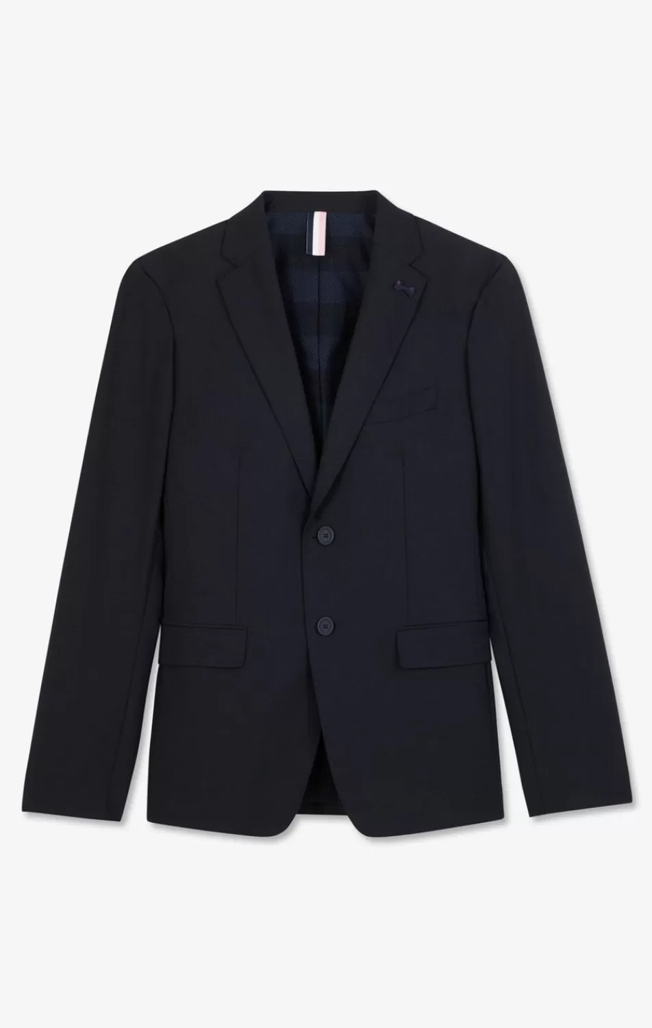 Jackets | Eden Park Dark Blue Blazer With Embossed Bow Detail