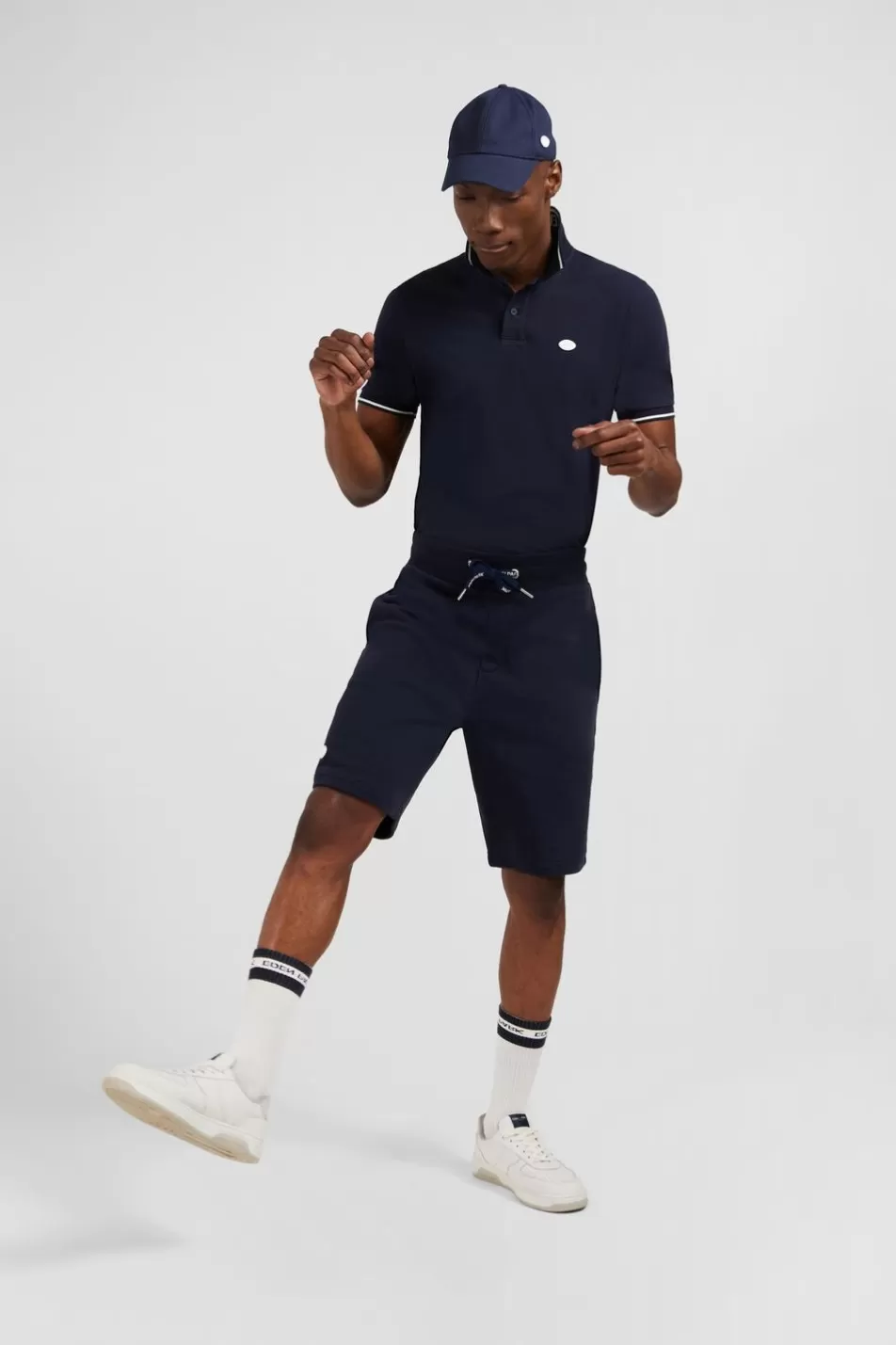 Shorts & Bermudas | Eden Park Dark Blue Fleece Shorts