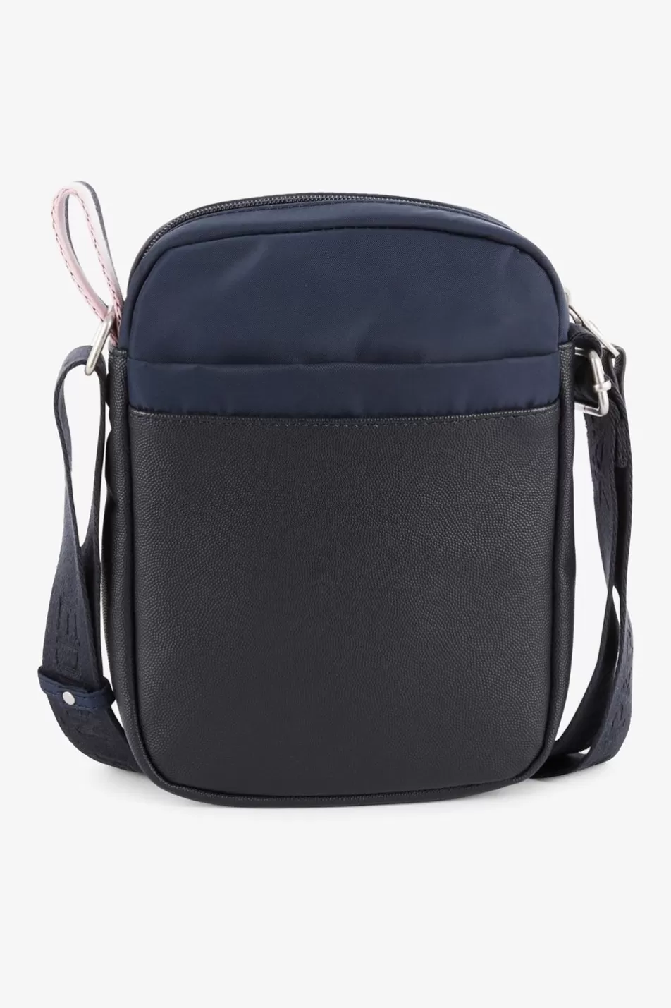 Bags | Eden Park Dark Blue Rectangular Messenger Bag With Grained Leather Effect