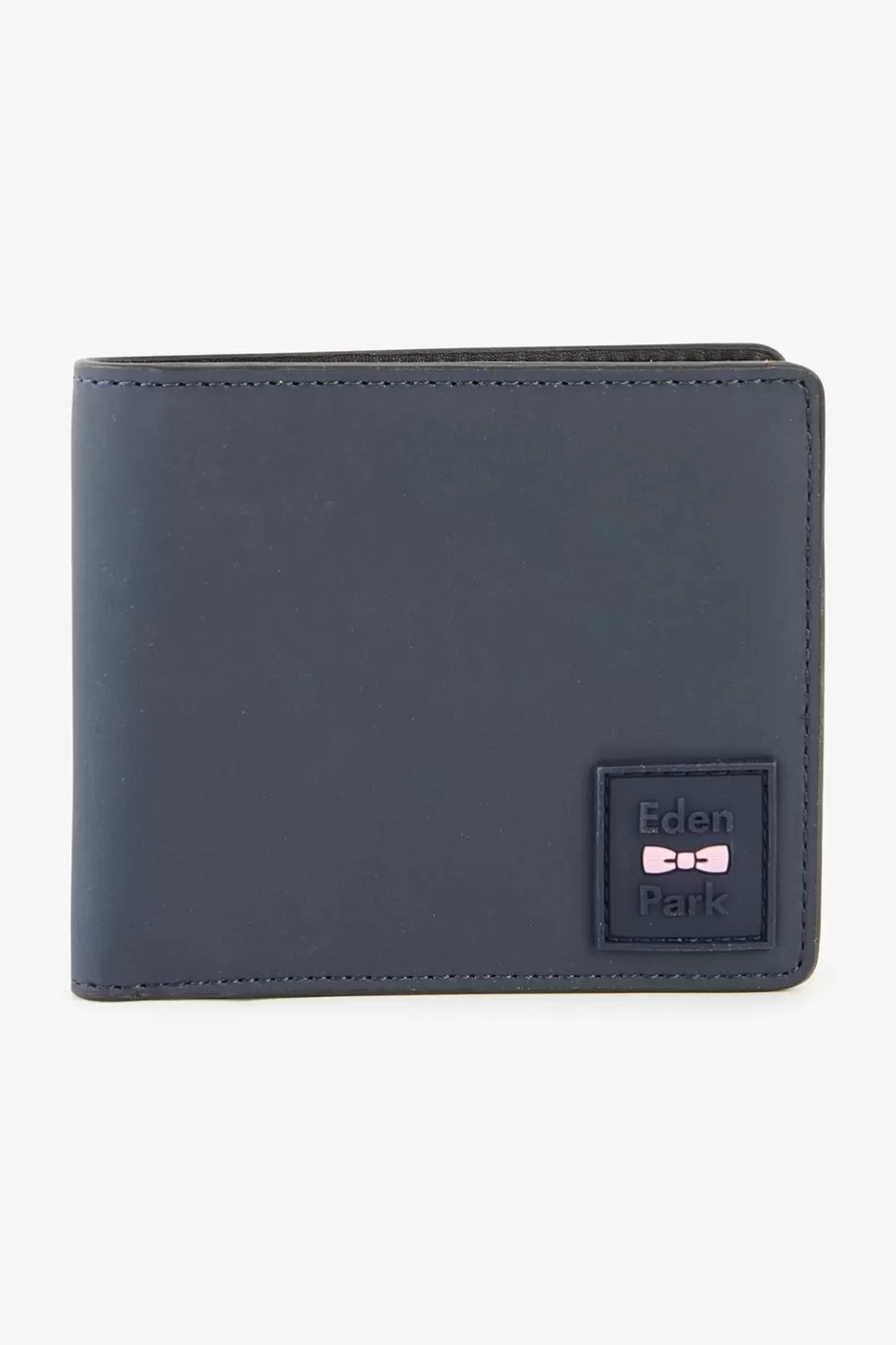 Portfolios | Eden Park Dark Blue Rubber Italian Wallet