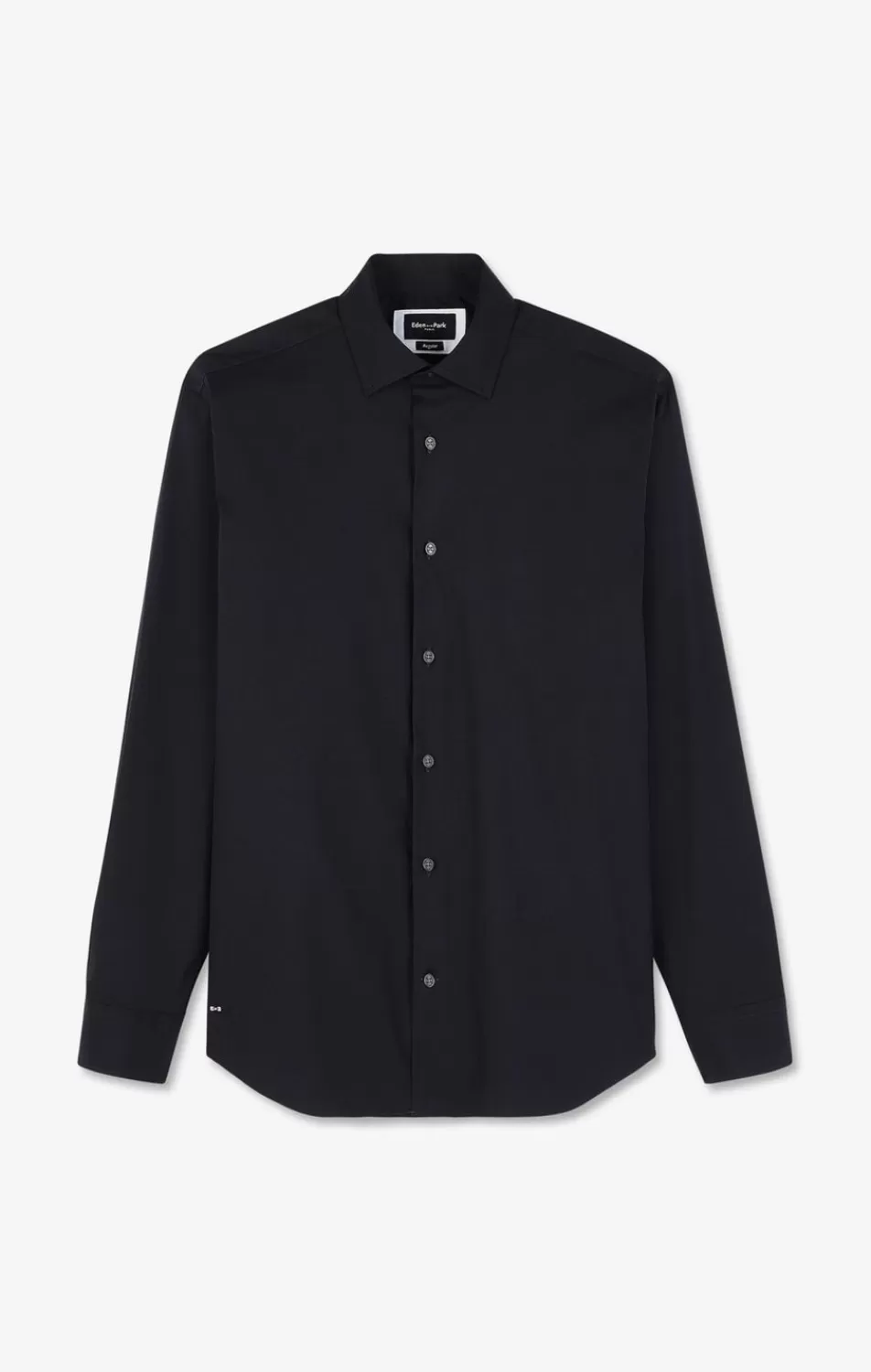 Shirts | Eden Park Dark Blue Shirt In Stretch Cotton