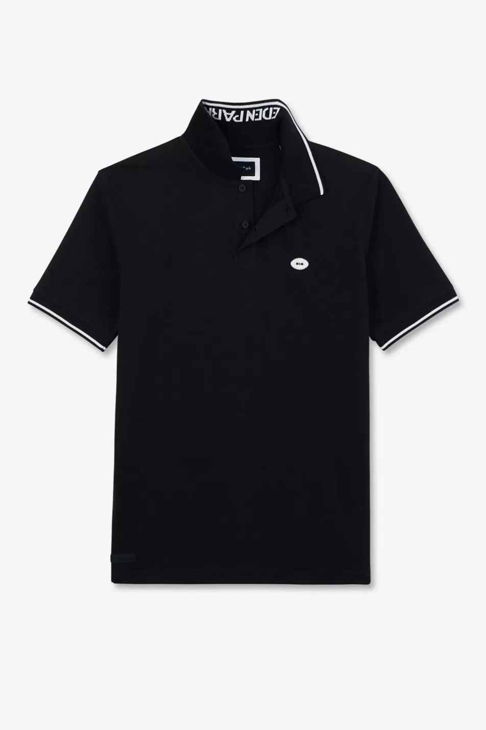 Polos | Eden Park Dark Blue Short-Sleeved Polo Shirt