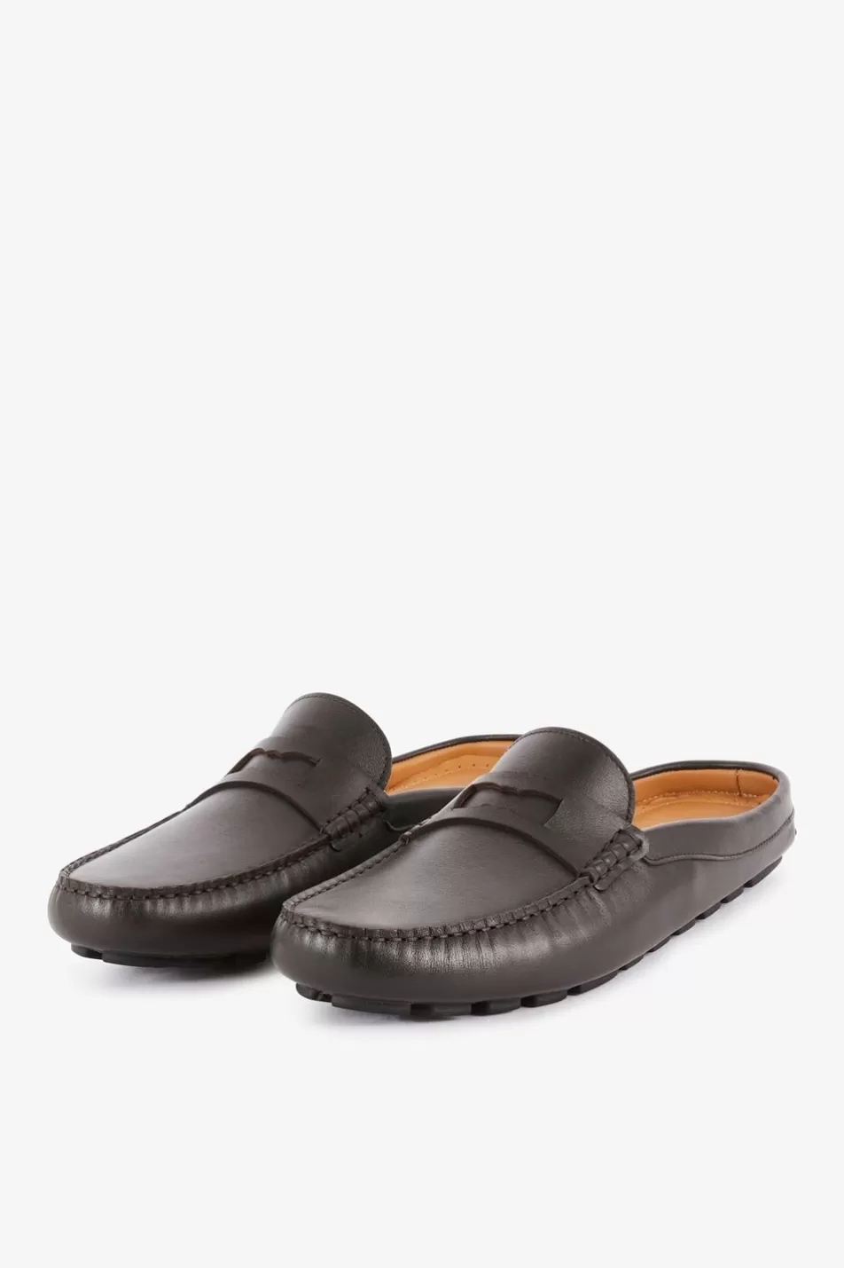 Loafers | Eden Park Dark Brown Leather Moccasins