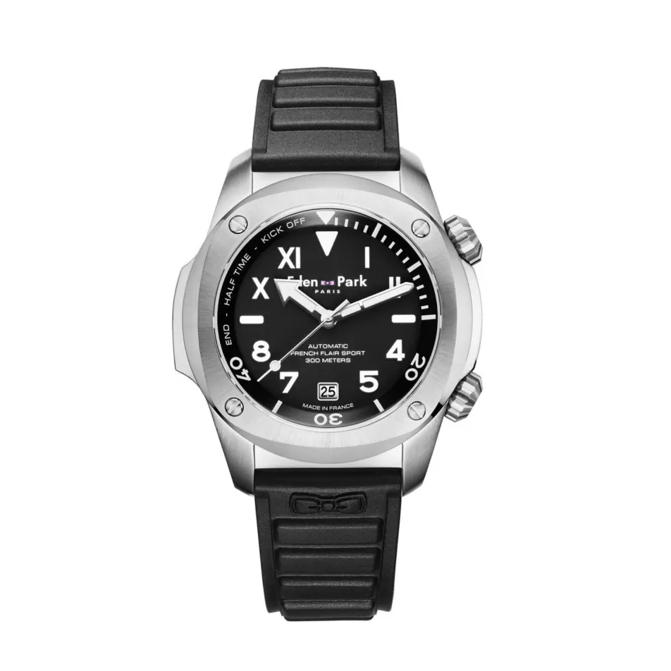 Watch | Eden Park Diver Black French Flair Sport Automatic Watch