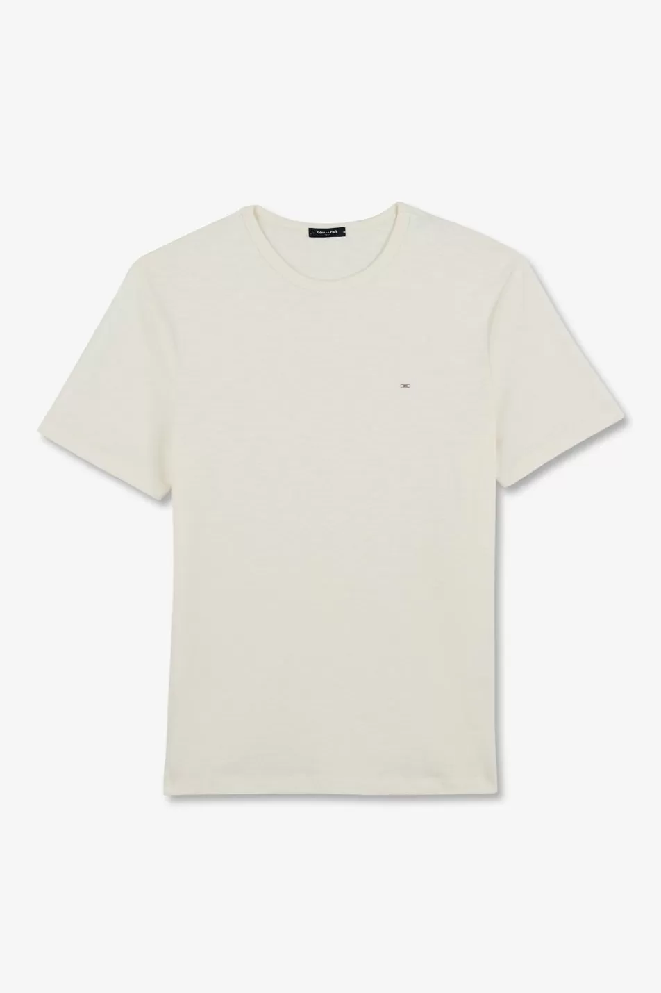 T-Shirts | Eden Park Ecru T-Shirt In Flamme Cotton