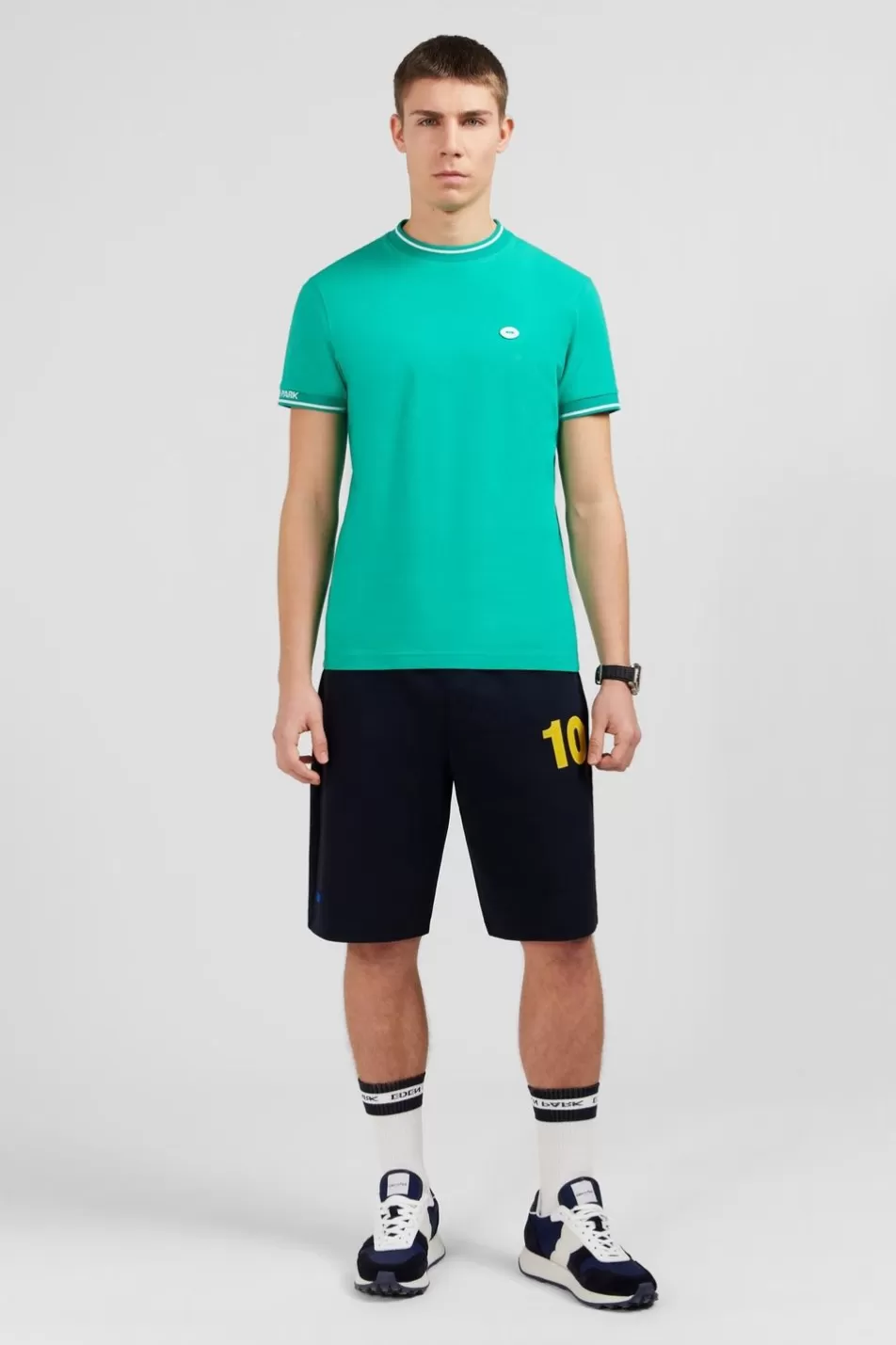 T-Shirts | Eden Park Green Short-Sleeved T-Shirt