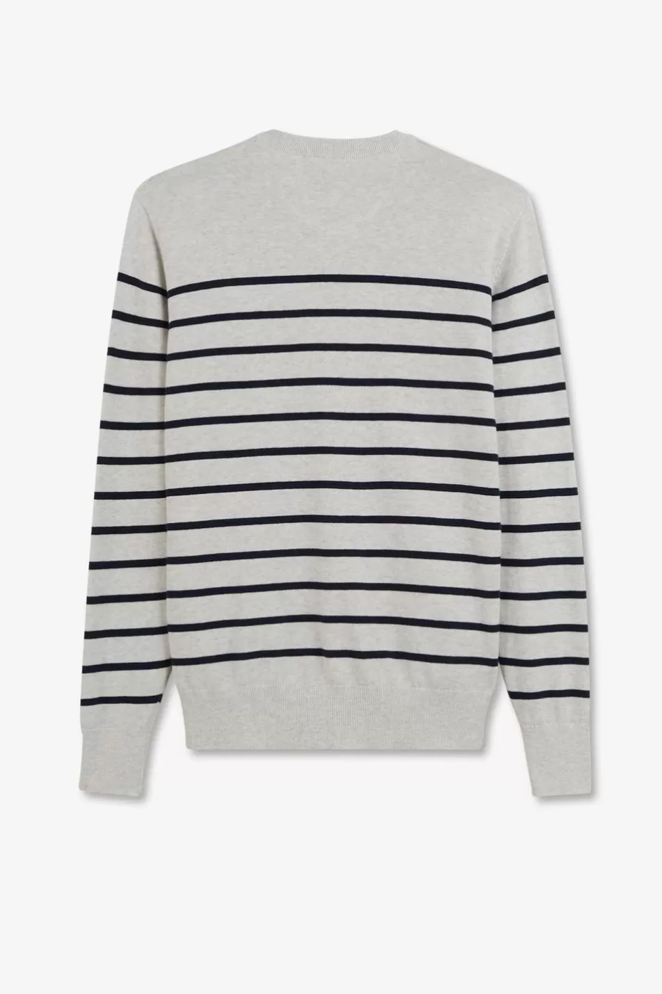 Sweaters | Eden Park Grey Striped Jumper