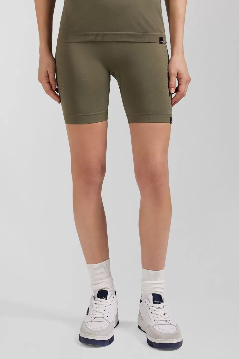 Pants | Eden Park Khaki Green Stretch Sports Cycling Shorts