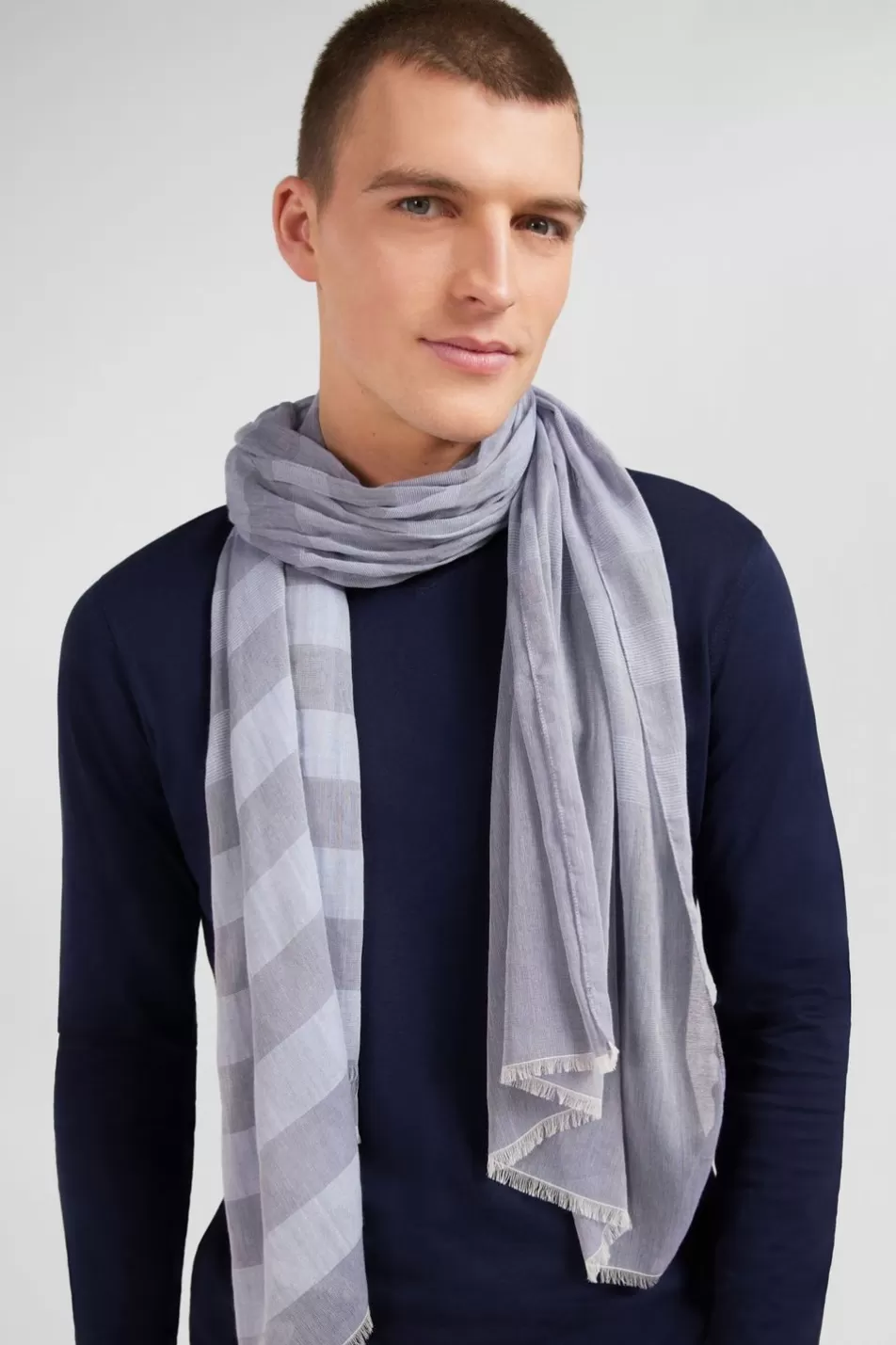 Scarves & Wraps | Eden Park Light Blue Circle Scarf