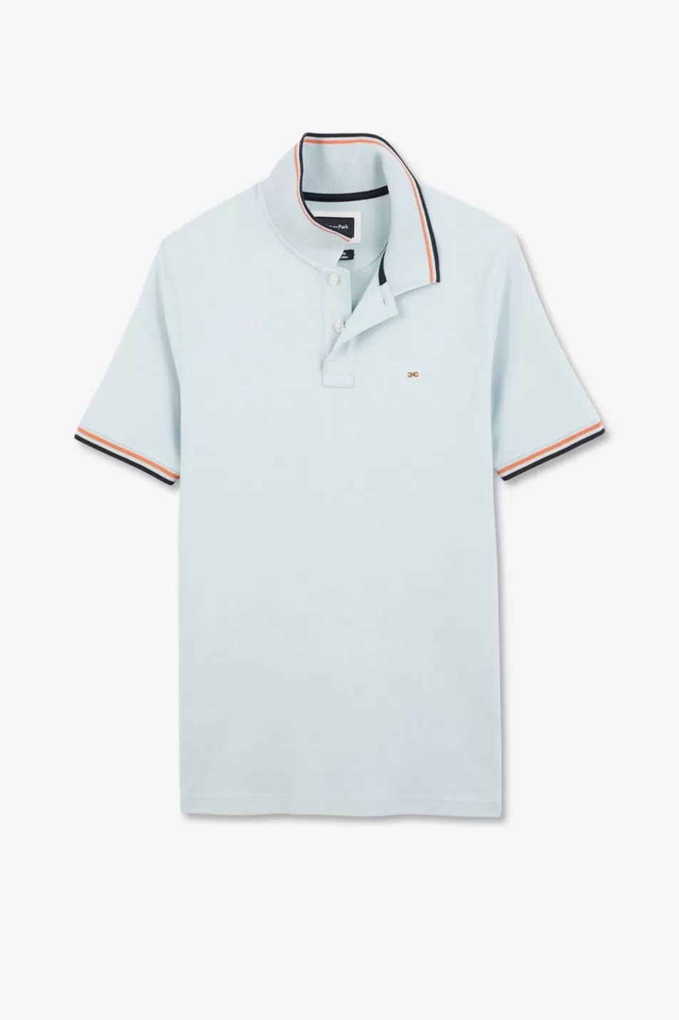 Polos | Eden Park Light Blue Polo Shirt In Cotton Pique