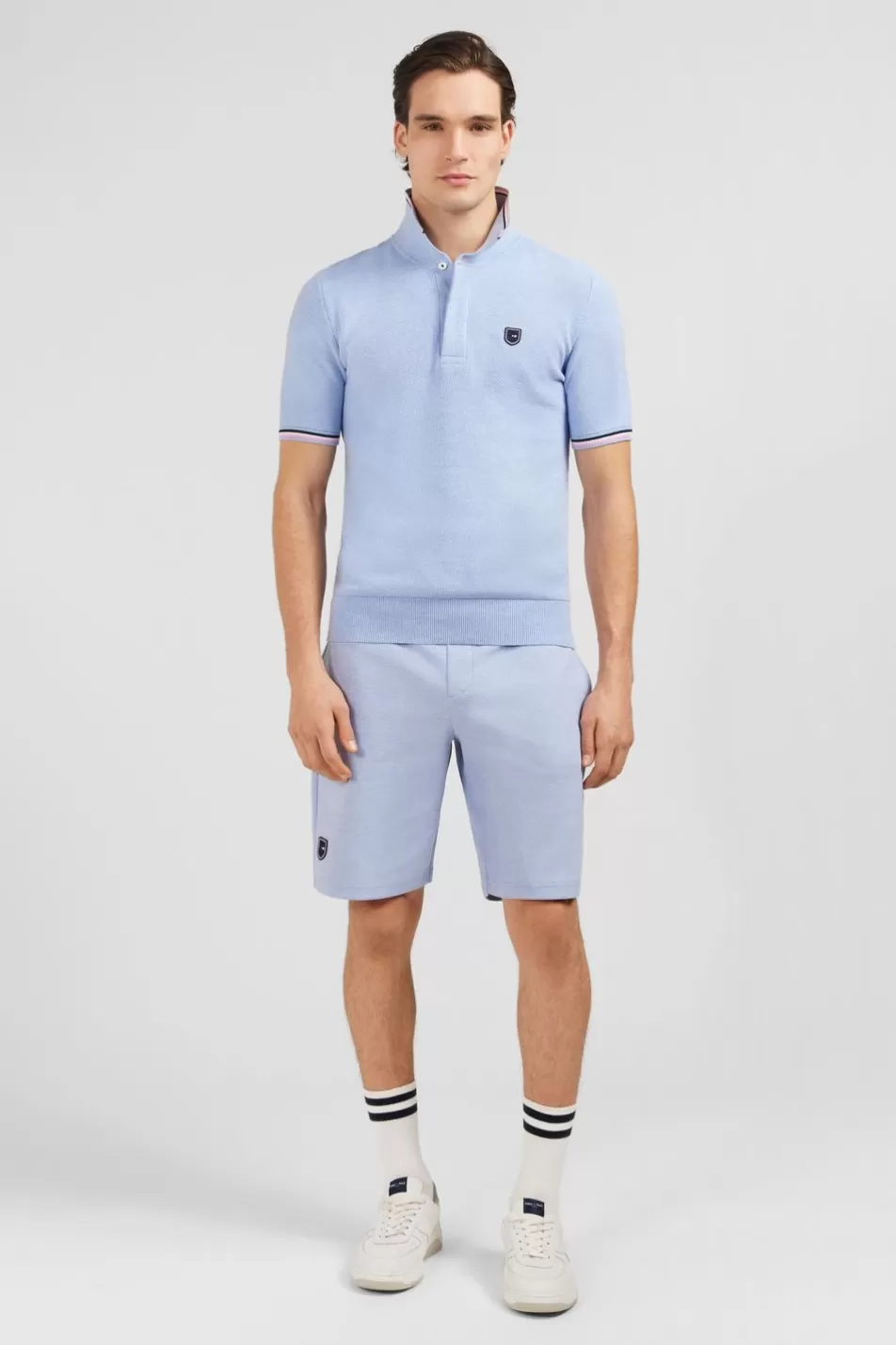 Rugby Shirts | Eden Park Light Blue Short-Sleeved Jumper