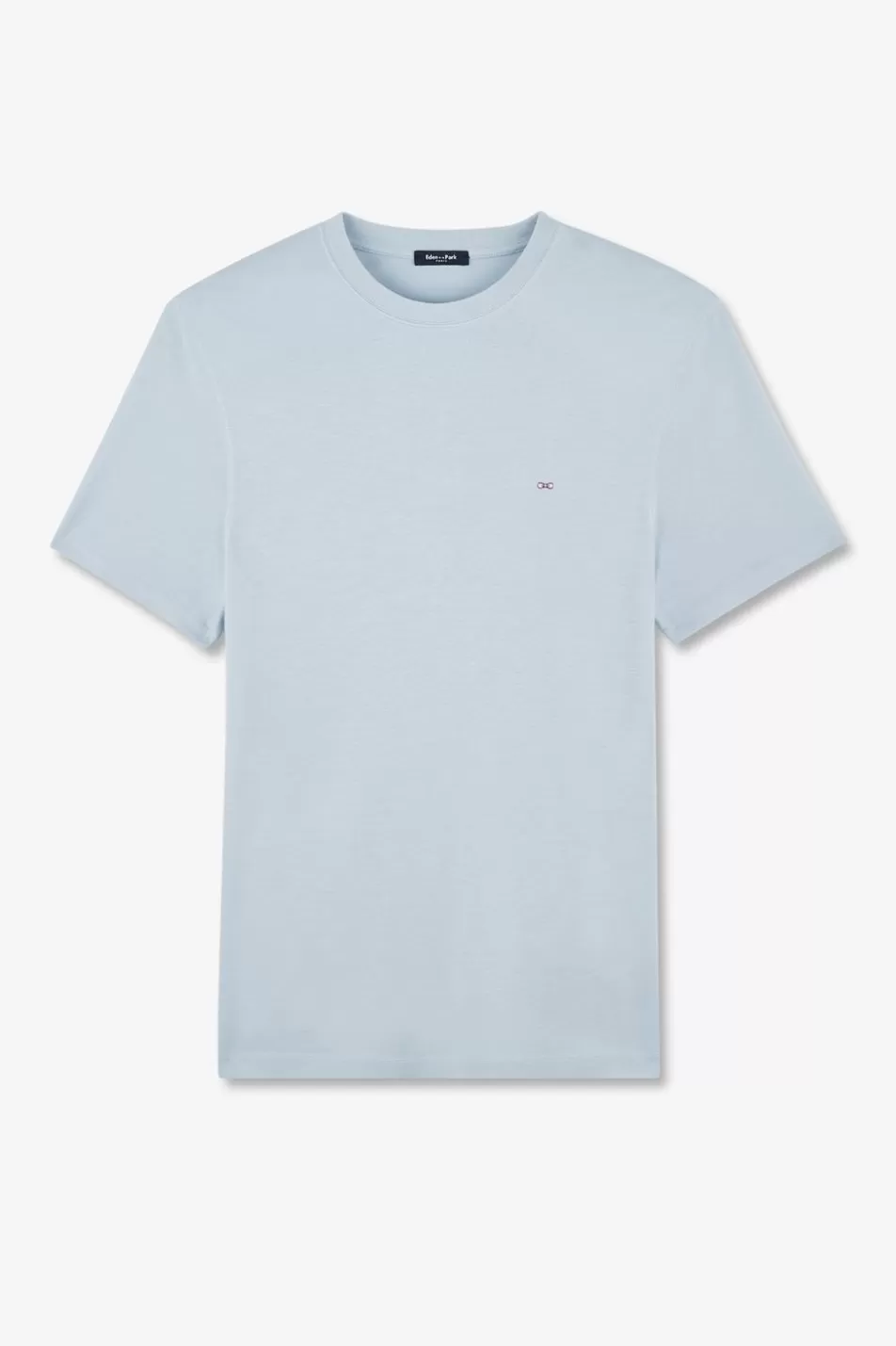 T-Shirts | Eden Park Light Blue Short-Sleeved T-Shirt