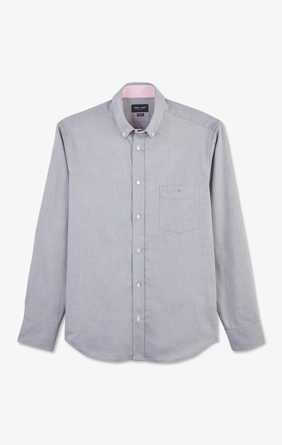 Shirts | Eden Park Light Grey Cotton Shirt